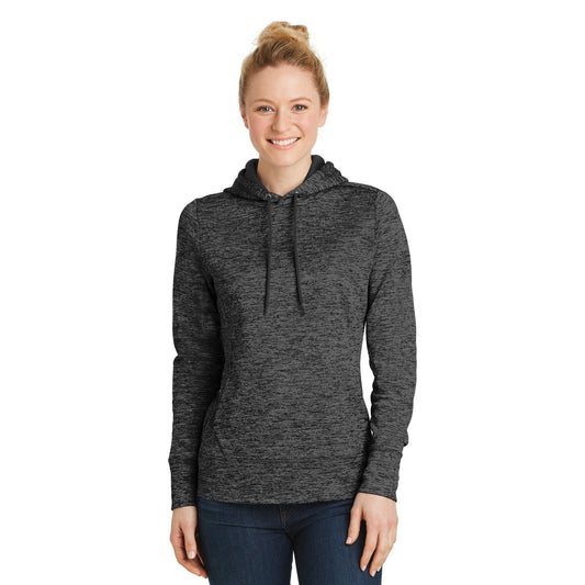 Sport-Tek-Sport-Tek® Women's PosiCharge® Electric Heather Fleece Hooded Pullover. LST225-MedTech-1