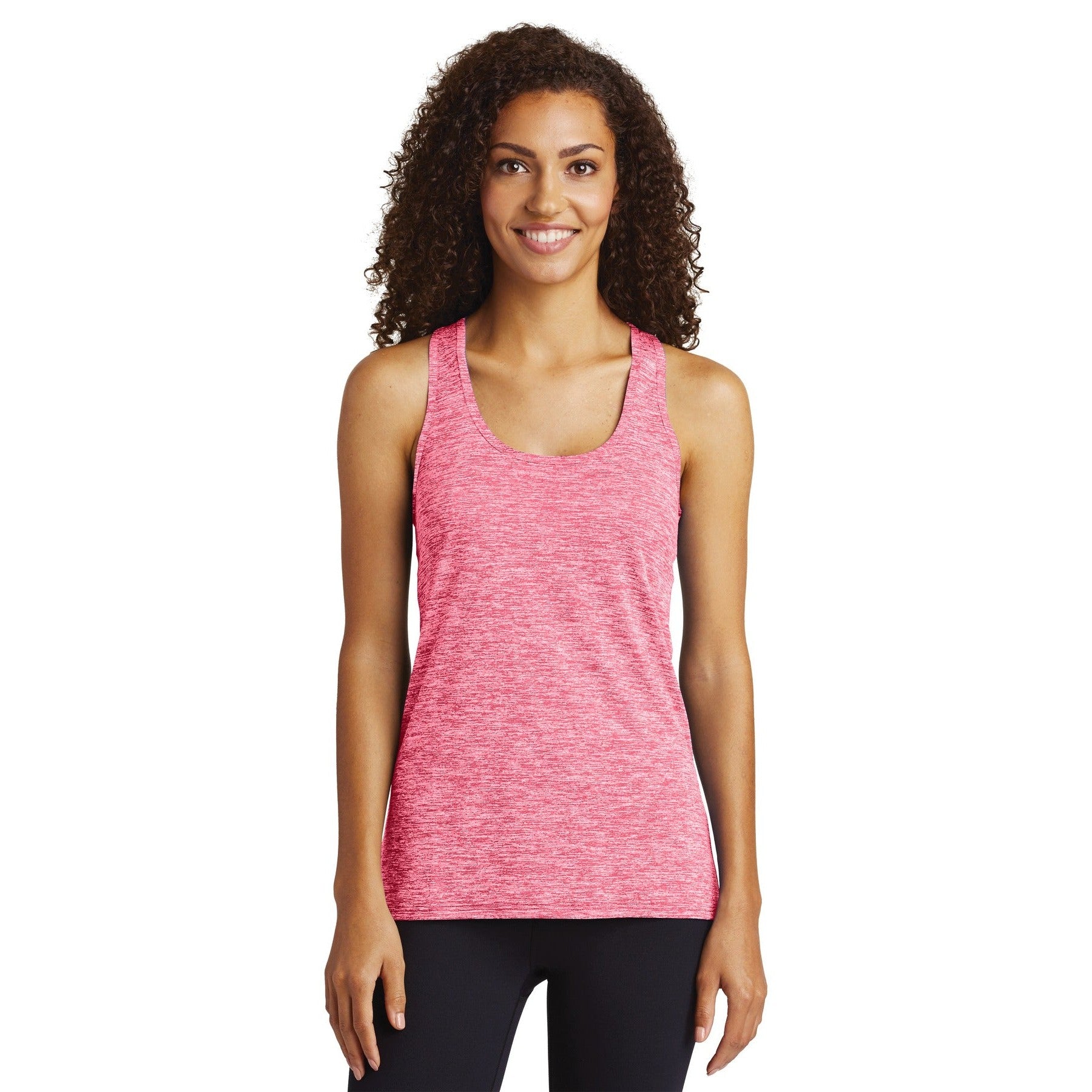 Sport-Tek-Sport-Tek ® Women's PosiCharge ® Electric Heather Racerback Tank. LST396-MedTech-4