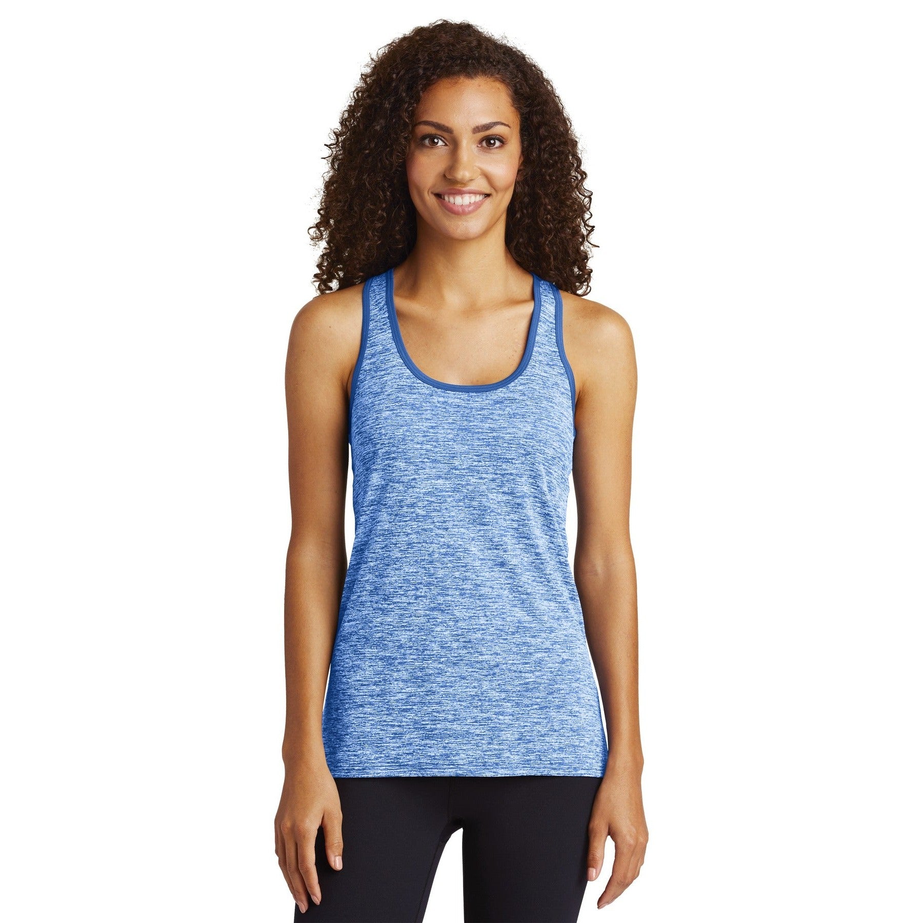 Sport-Tek-Sport-Tek ® Women's PosiCharge ® Electric Heather Racerback Tank. LST396-MedTech-6