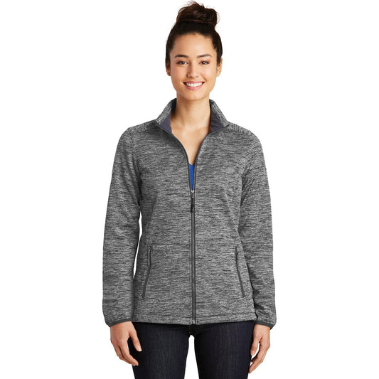 Sport-Tek-Sport-Tek® Women's PosiCharge® Electric Heather Soft Shell Jacket. LST30-MedTech-1