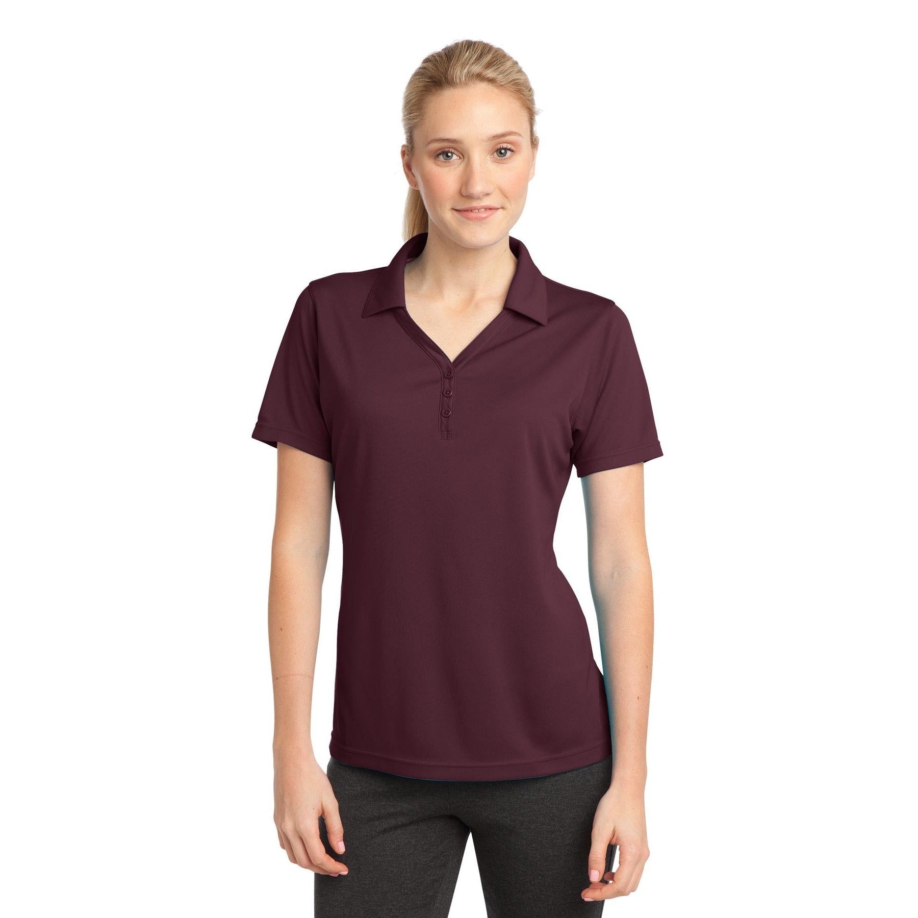 Sport-Tek-Sport-Tek® Women's PosiCharge® Micro-Mesh Polo. LST680-MedTech-5