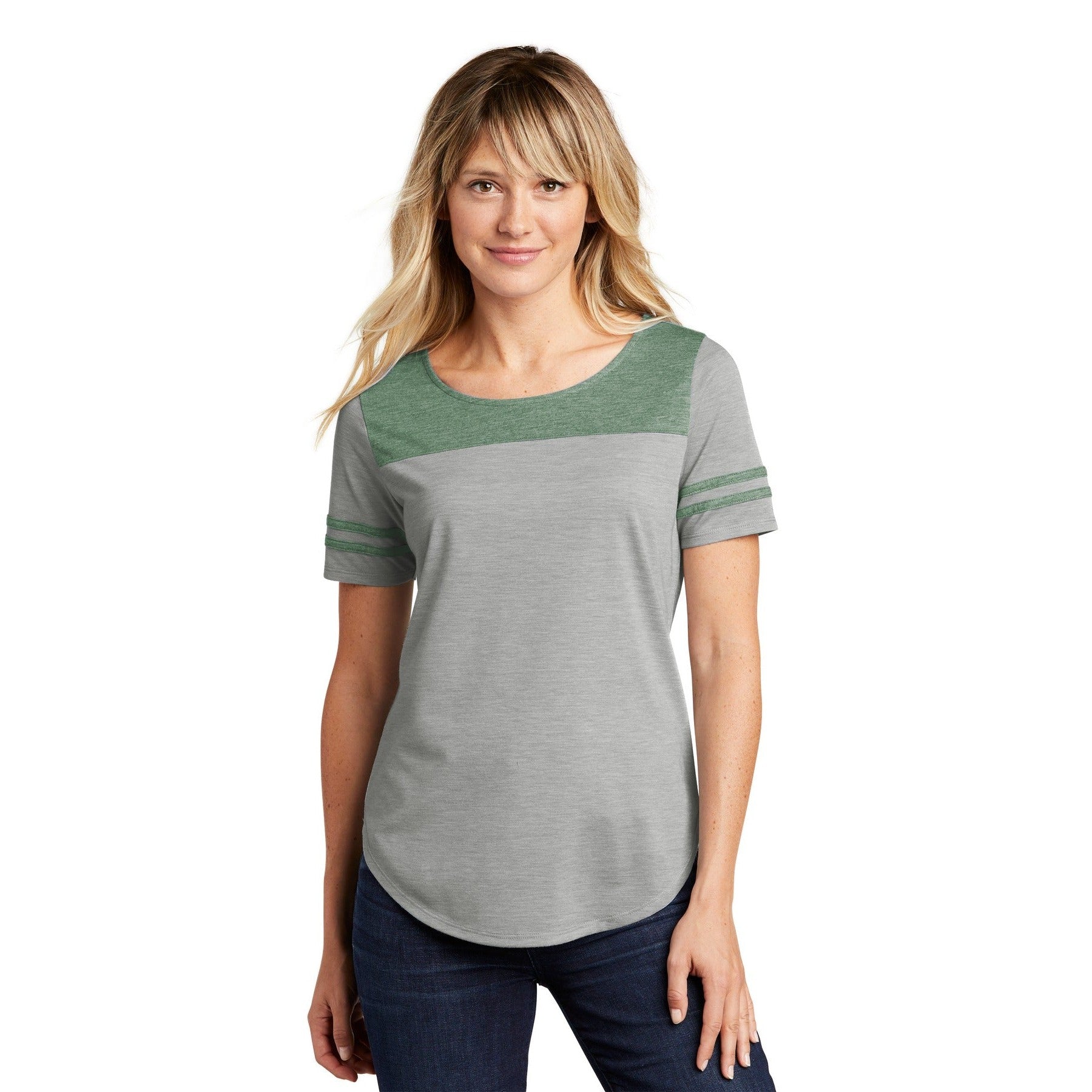 Sport-Tek-Sport-Tek ® Women's PosiCharge ® Tri-Blend Wicking Fan Tee. LST403-MedTech-3