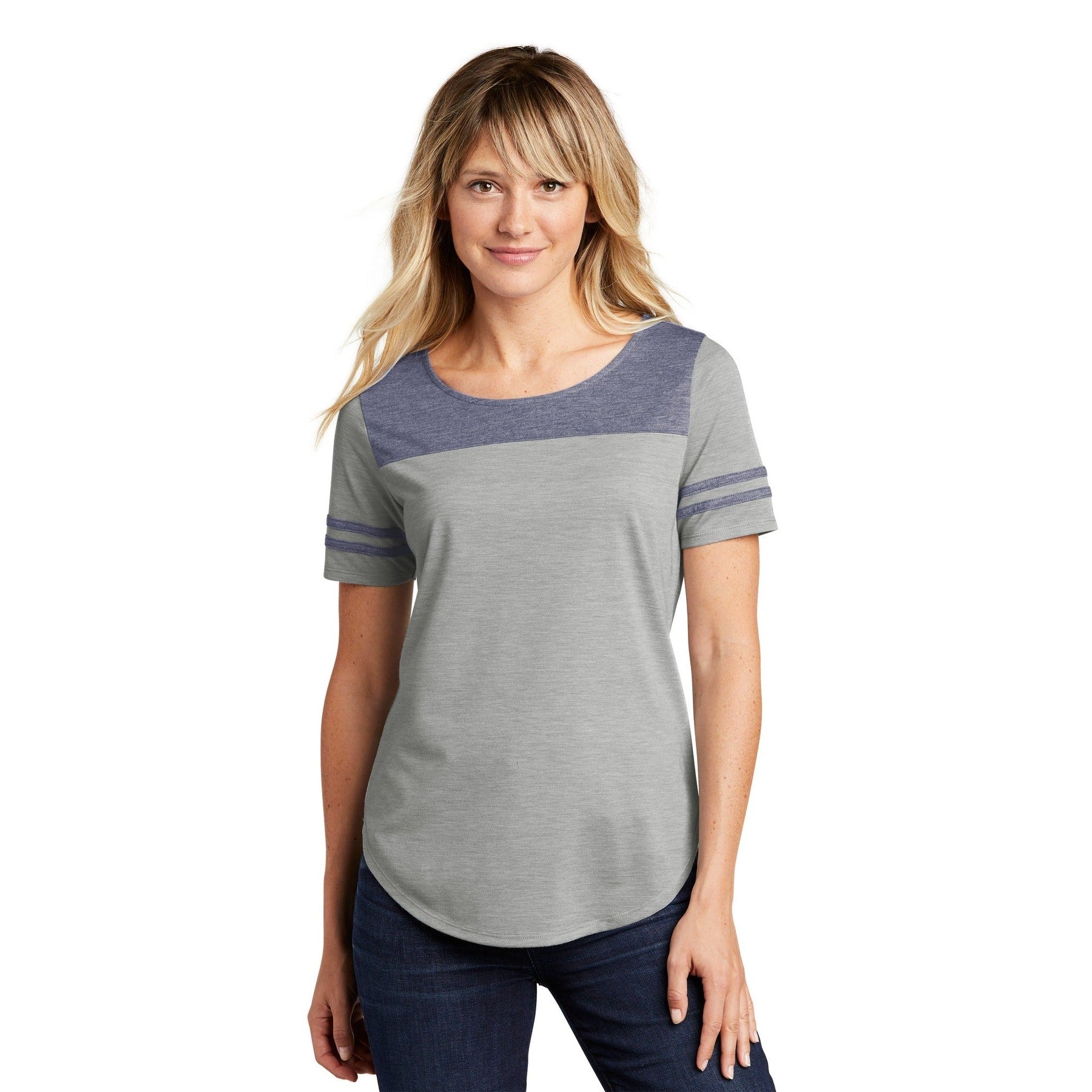 Sport-Tek-Sport-Tek ® Women's PosiCharge ® Tri-Blend Wicking Fan Tee. LST403-MedTech-4