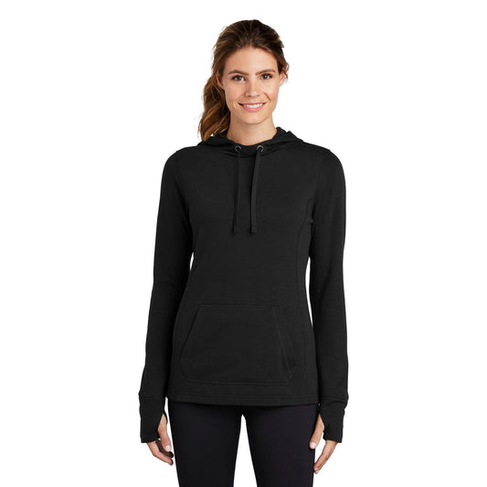 Sport-Tek-Sport-Tek ® Women's PosiCharge ® Tri-Blend Wicking Fleece Hooded Pullover. LST296-MedTech-1