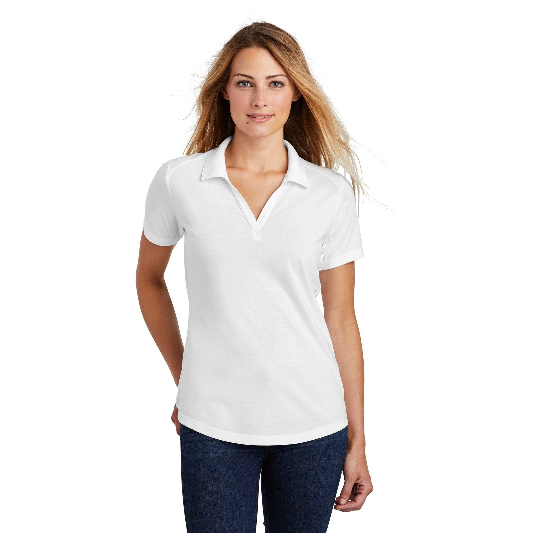 Sport-Tek-Sport-Tek ® Women's PosiCharge ® Tri-Blend Wicking Polo. LST405-MedTech-8