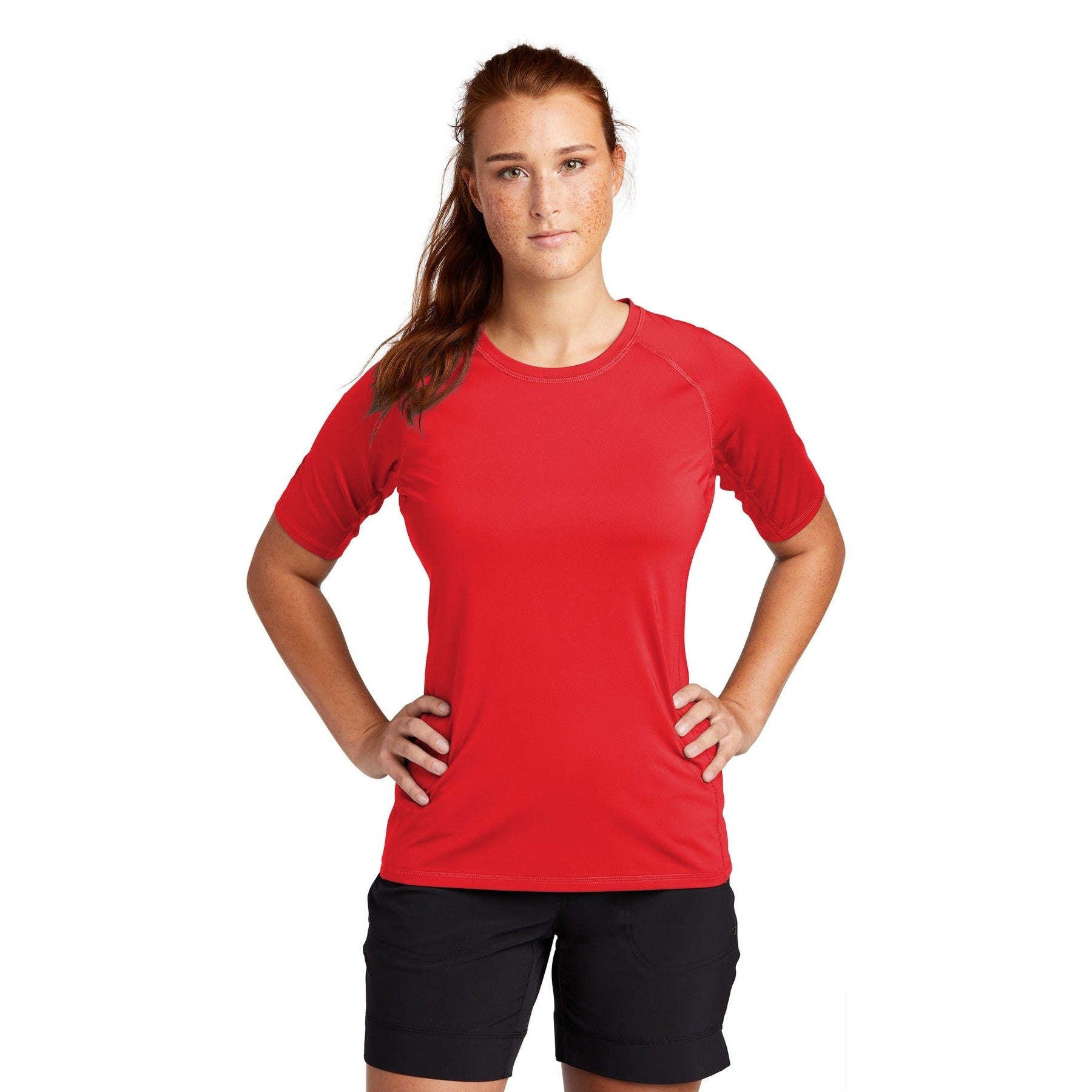 Sport-Tek-Sport-Tek ® Women's Rashguard Tee. LST470-MedTech-3