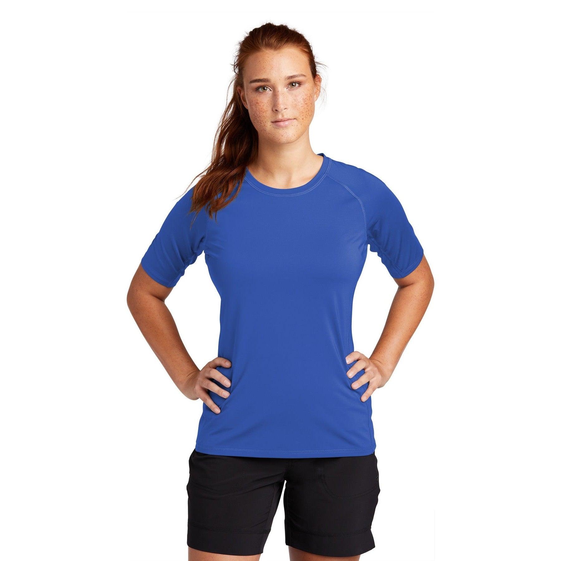 Sport-Tek-Sport-Tek ® Women's Rashguard Tee. LST470-MedTech-4
