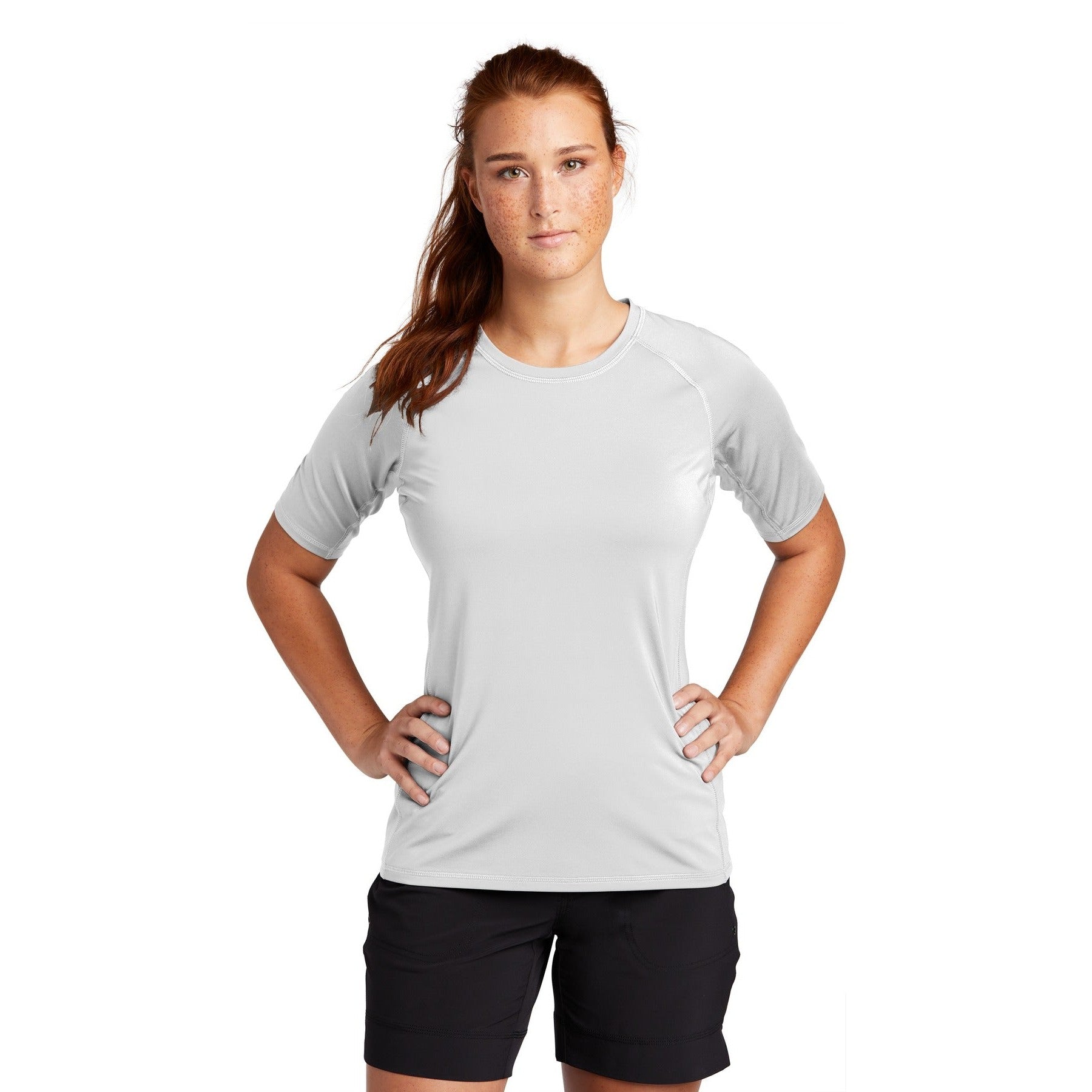 Sport-Tek-Sport-Tek ® Women's Rashguard Tee. LST470-MedTech-5