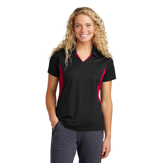 Sport-Tek-Sport-Tek® Women's Side Blocked Micropique Sport-Wick® Polo. LST655-MedTech-1