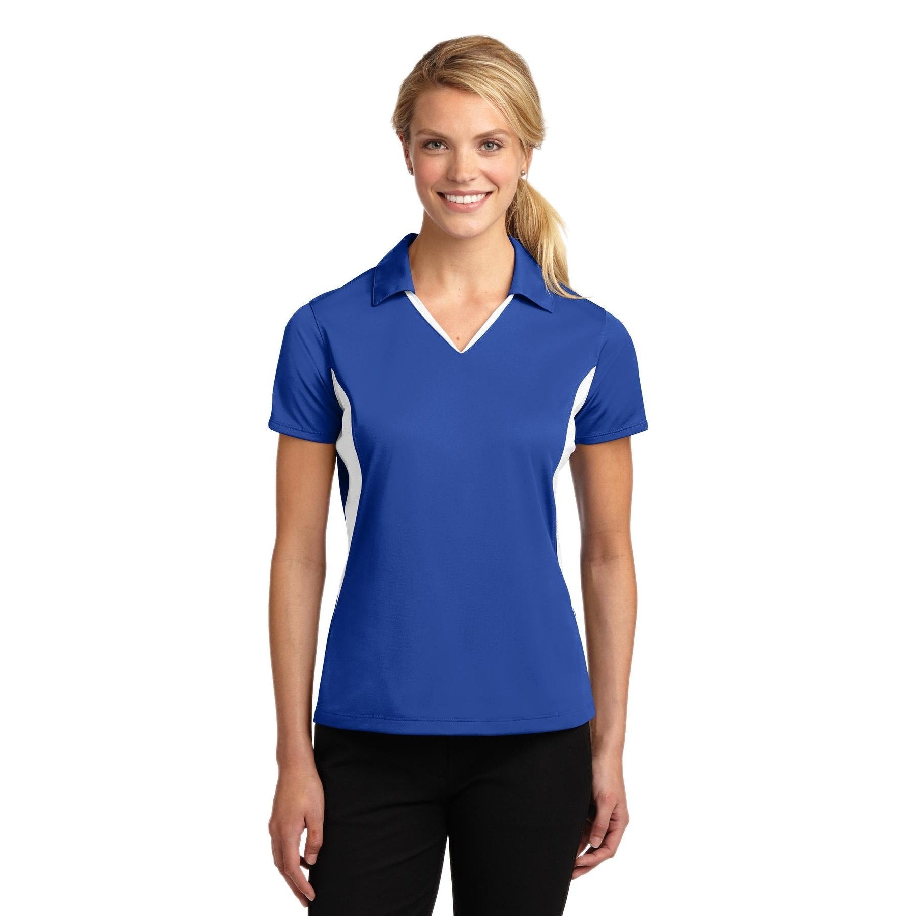 Sport-Tek-Sport-Tek® Women's Side Blocked Micropique Sport-Wick® Polo. LST655-MedTech-12
