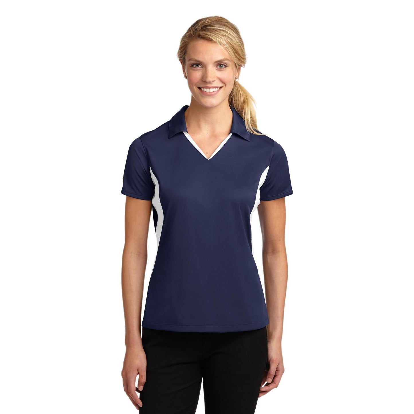 Sport-Tek-Sport-Tek® Women's Side Blocked Micropique Sport-Wick® Polo. LST655-MedTech-10