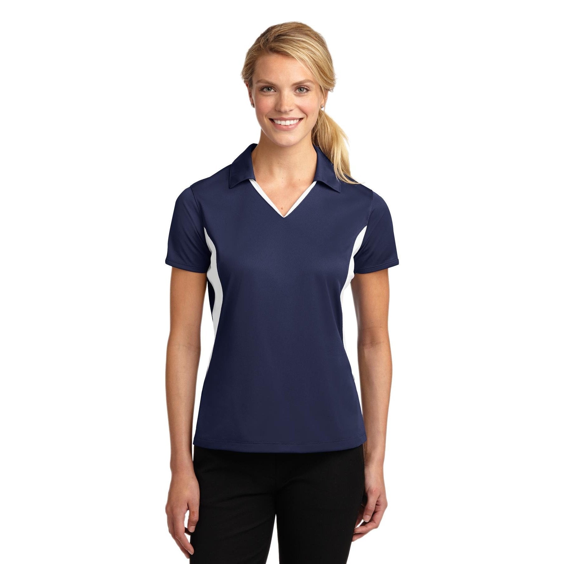 Sport-Tek-Sport-Tek® Women's Side Blocked Micropique Sport-Wick® Polo. LST655-MedTech-10