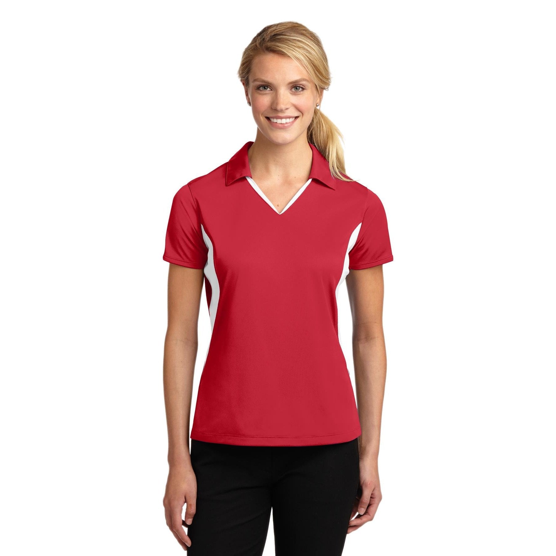 Sport-Tek-Sport-Tek® Women's Side Blocked Micropique Sport-Wick® Polo. LST655-MedTech-11