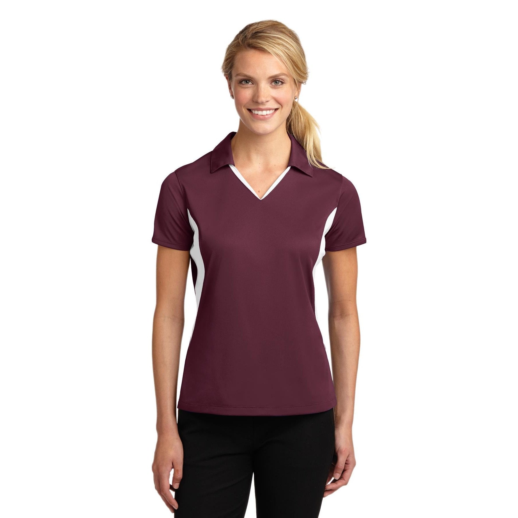 Sport-Tek-Sport-Tek® Women's Side Blocked Micropique Sport-Wick® Polo. LST655-MedTech-7