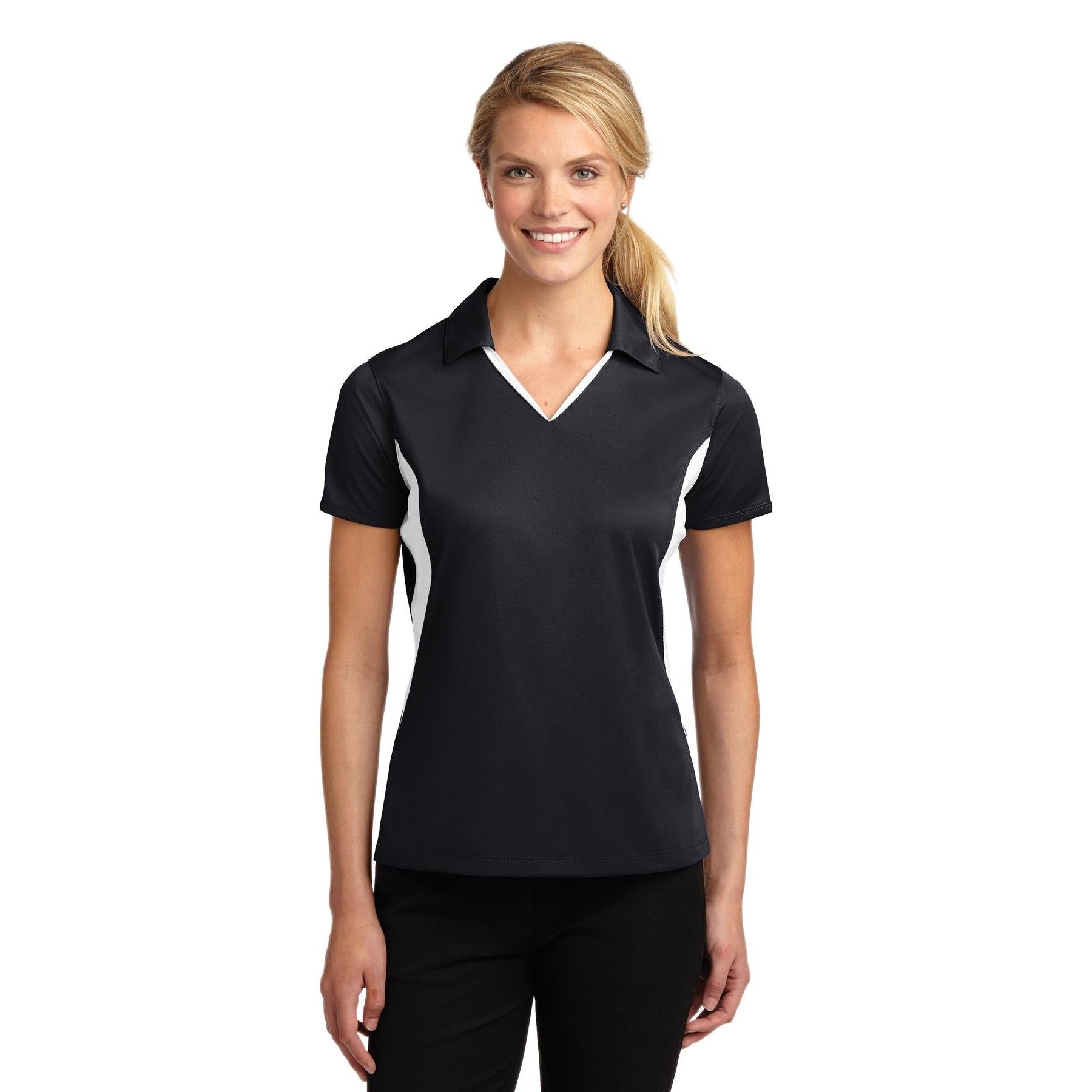 Sport-Tek-Sport-Tek® Women's Side Blocked Micropique Sport-Wick® Polo. LST655-MedTech-6