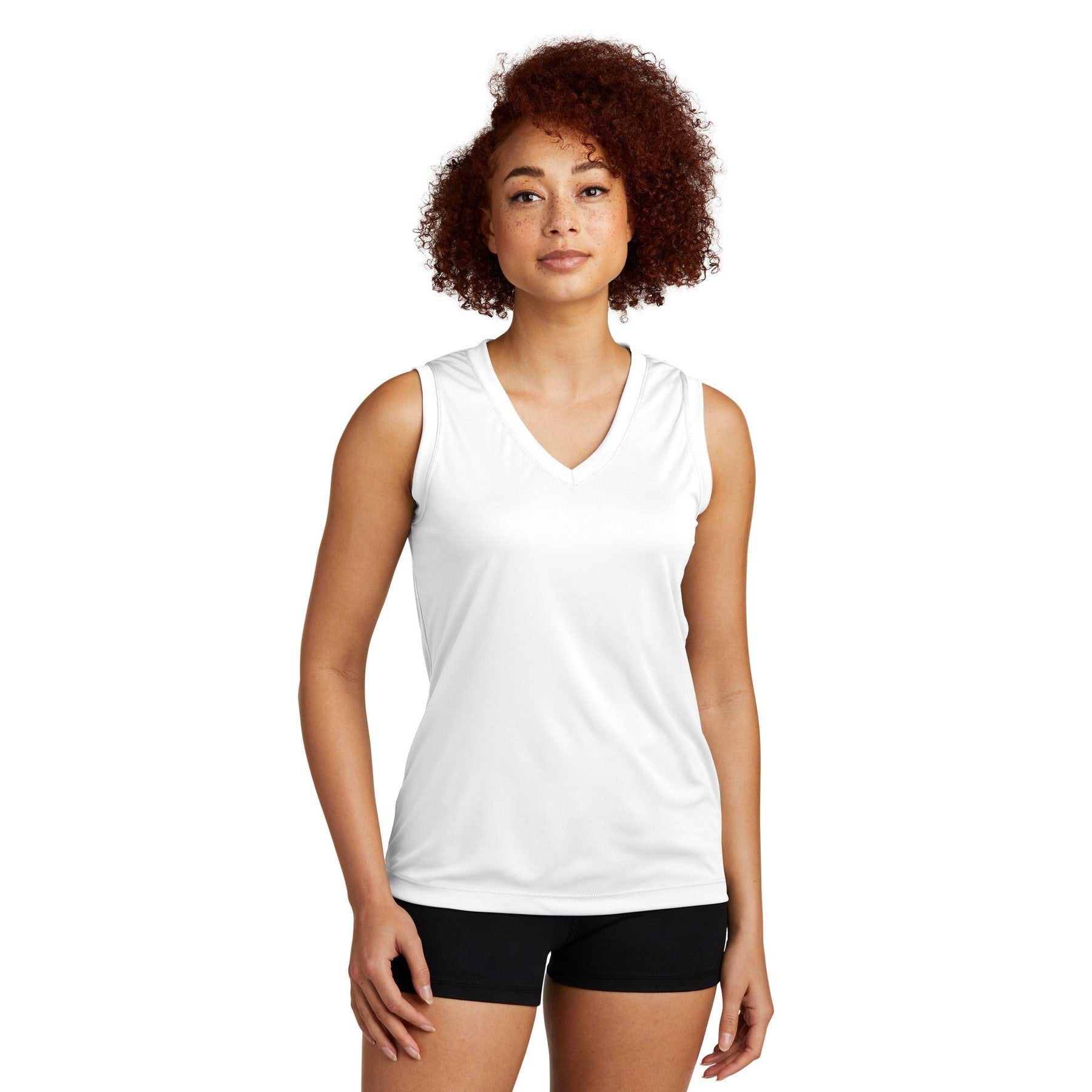 Sport-Tek-Sport-Tek® Women's Sleeveless PosiCharge® Competitor™ V-Neck Tee. LST352-MedTech-6