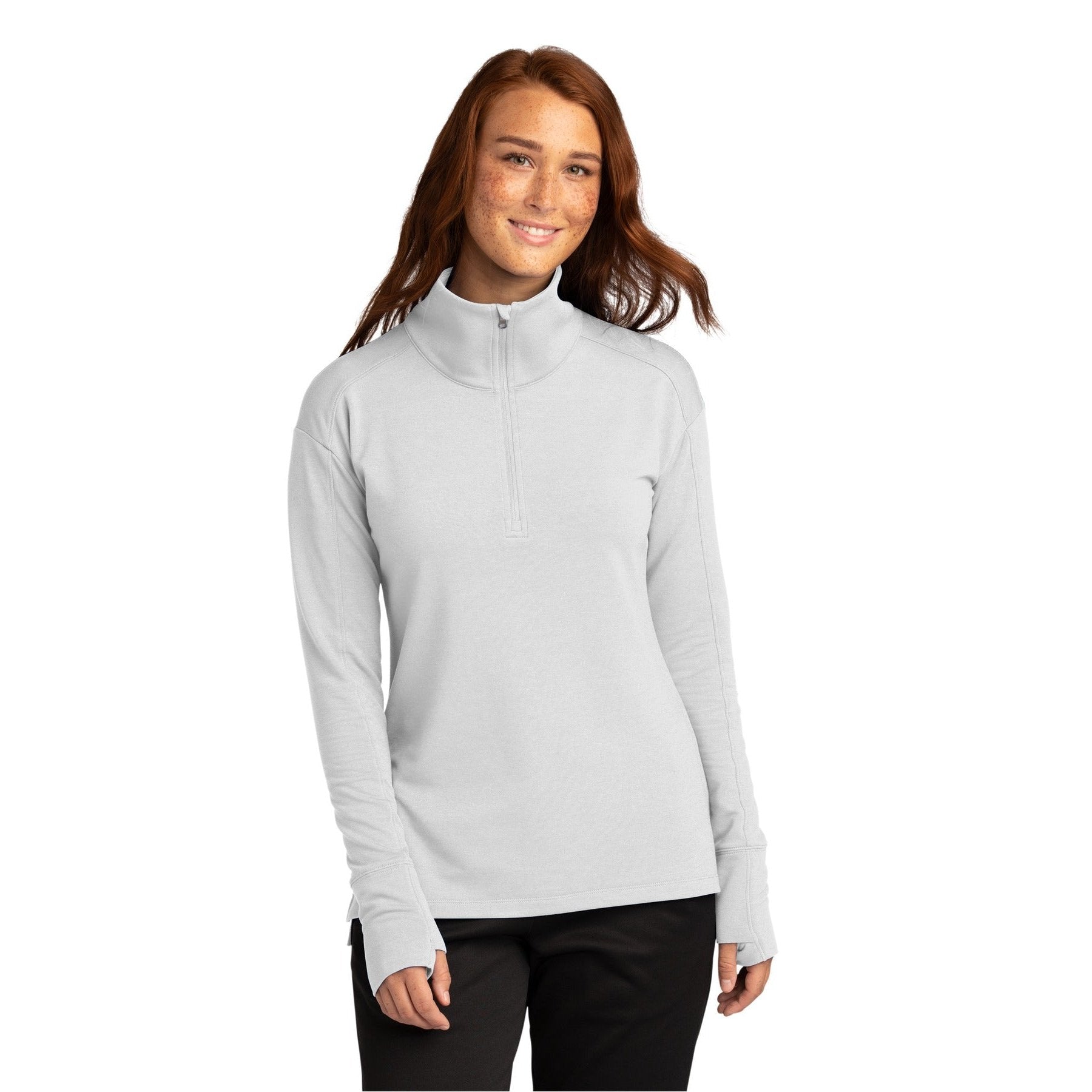 Sport-Tek-Sport-Tek® Women's Sport-Wick® Flex Fleece 1/4-Zip. LST561-MedTech-6