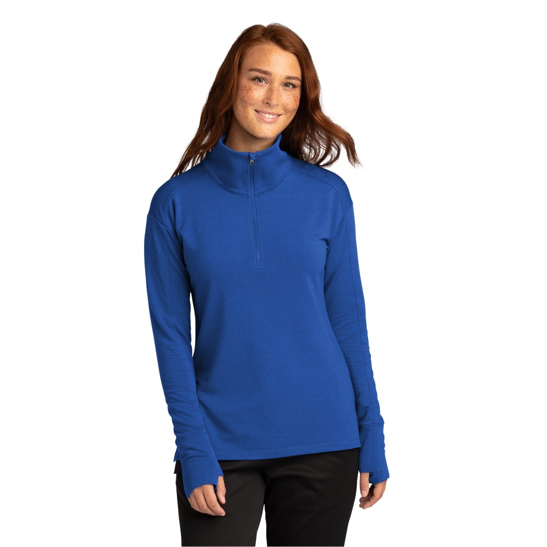 Sport-Tek-Sport-Tek® Women's Sport-Wick® Flex Fleece 1/4-Zip. LST561-MedTech-5