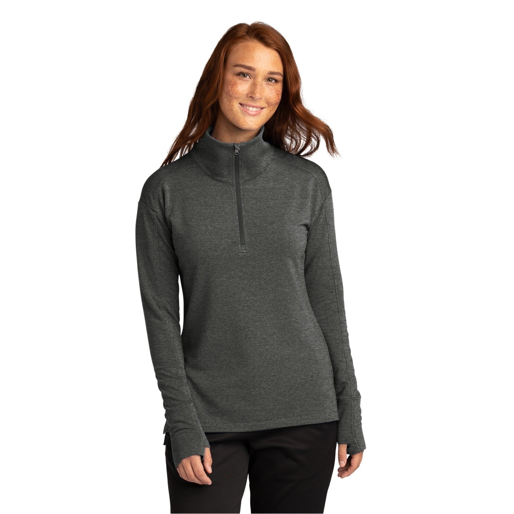 Sport-Tek-Sport-Tek® Women's Sport-Wick® Flex Fleece 1/4-Zip. LST561-MedTech-2
