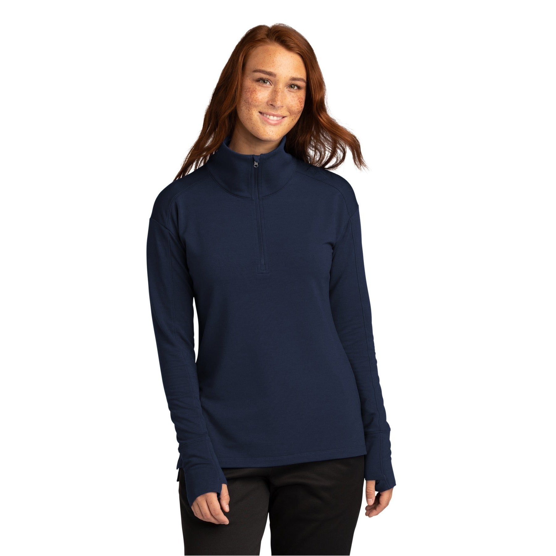 Sport-Tek-Sport-Tek® Women's Sport-Wick® Flex Fleece 1/4-Zip. LST561-MedTech-4
