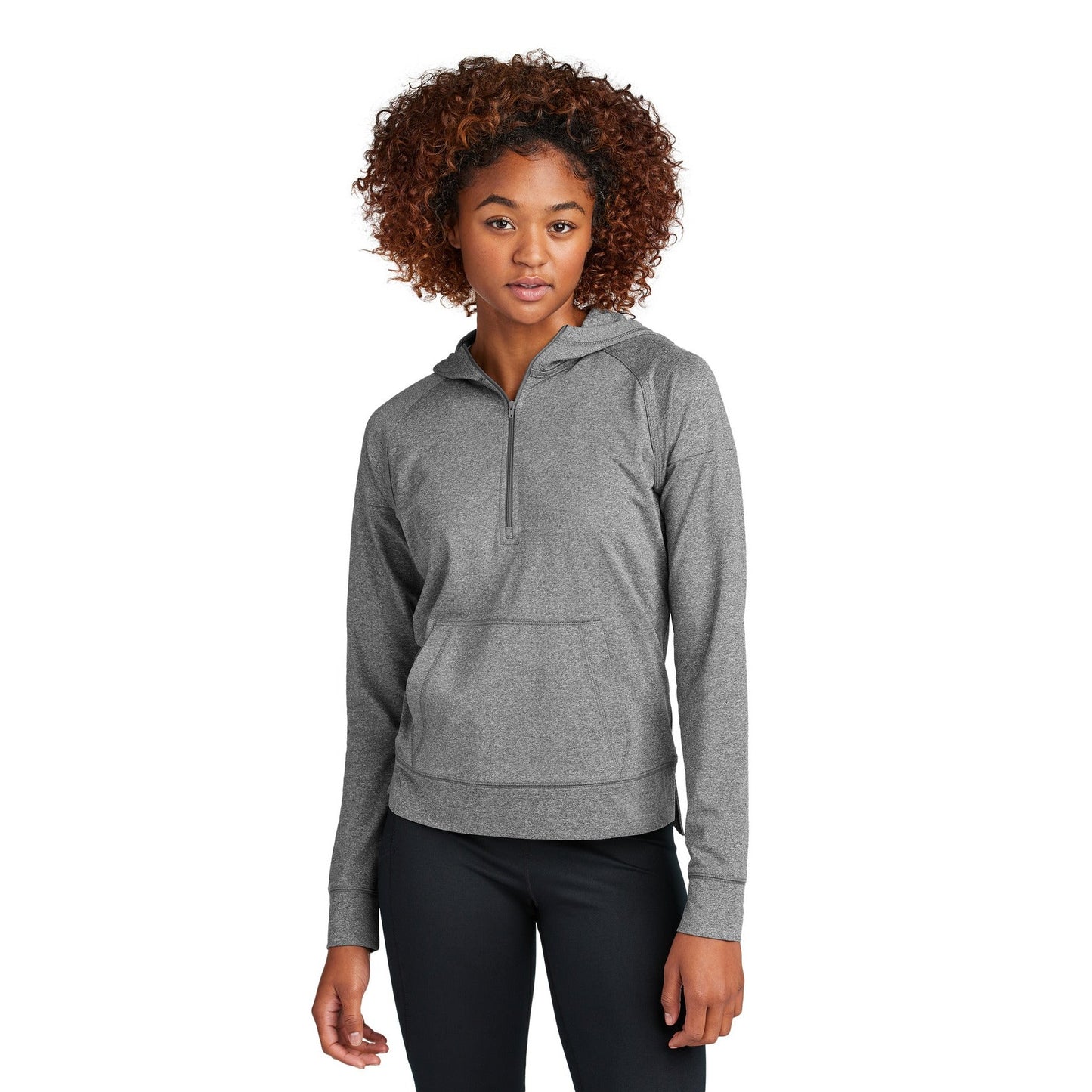 Sport-Tek-Sport-Tek® Women's Sport-Wick® Stretch 1/2-Zip Hoodie LST856-MedTech-3