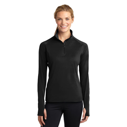 Sport-Tek-Sport-Tek® Women's Sport-Wick® Stretch 1/4-Zip Pullover. LST850-MedTech-1