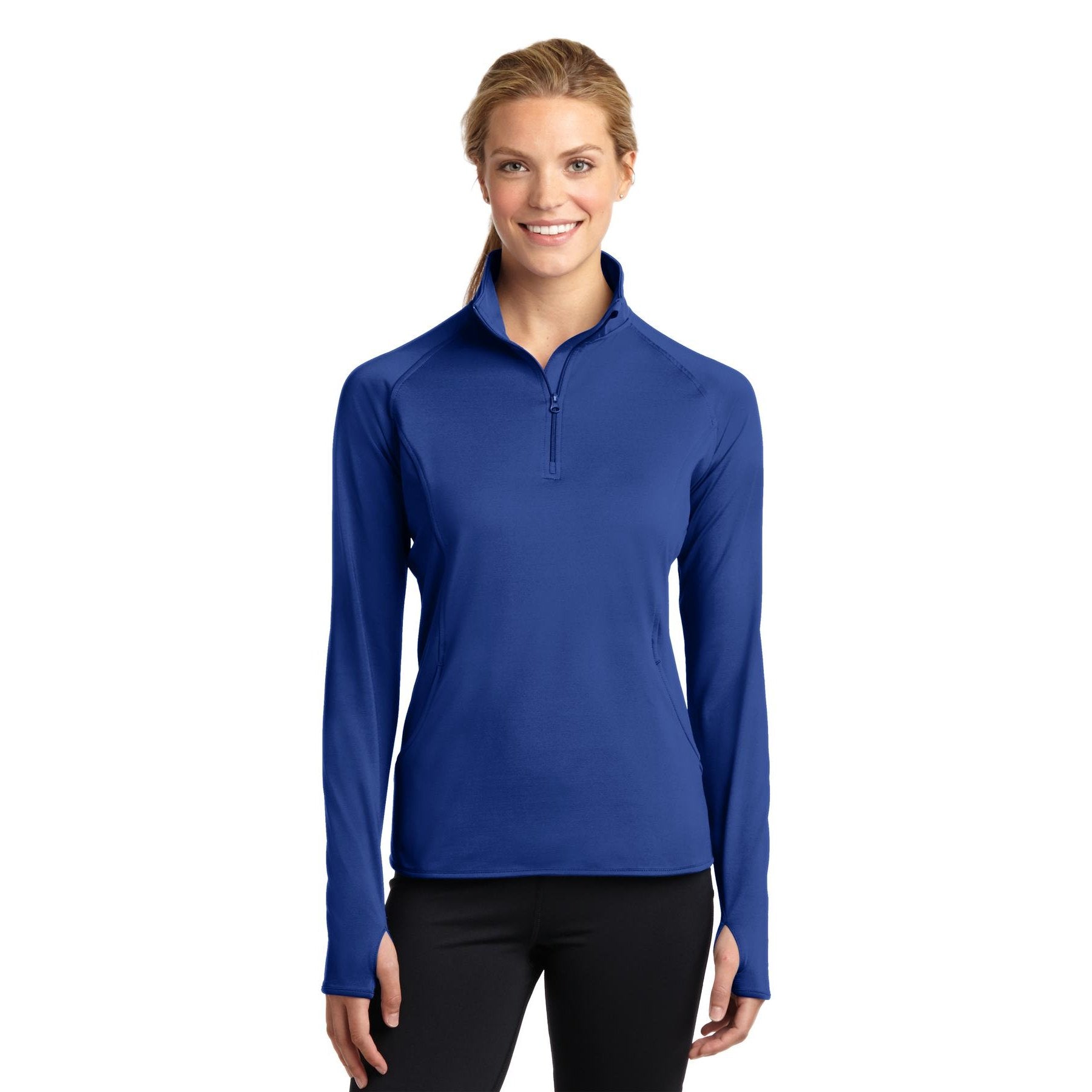 Sport-Tek-Sport-Tek® Women's Sport-Wick® Stretch 1/4-Zip Pullover. LST850-MedTech-15