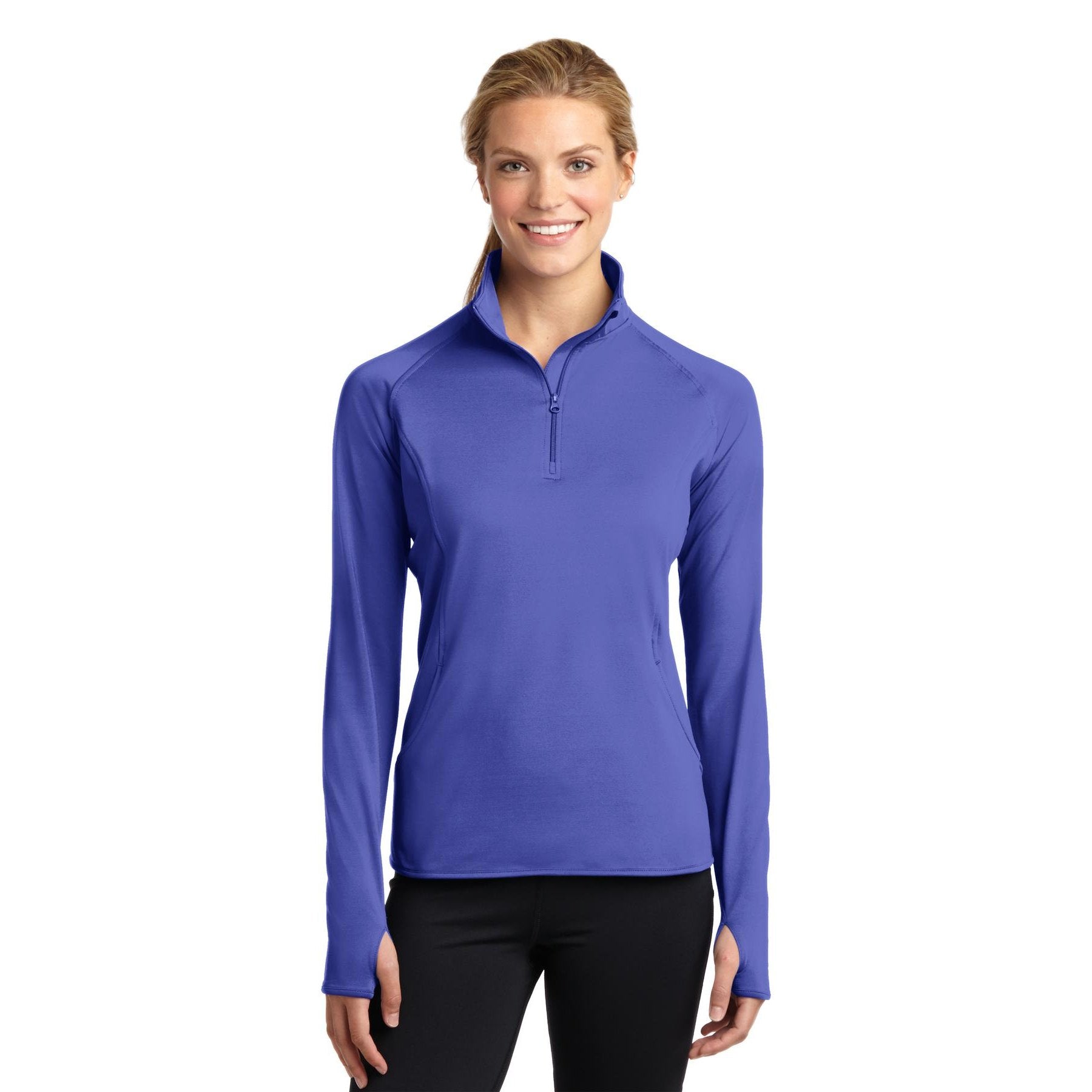 Sport-Tek-Sport-Tek® Women's Sport-Wick® Stretch 1/4-Zip Pullover. LST850-MedTech-8