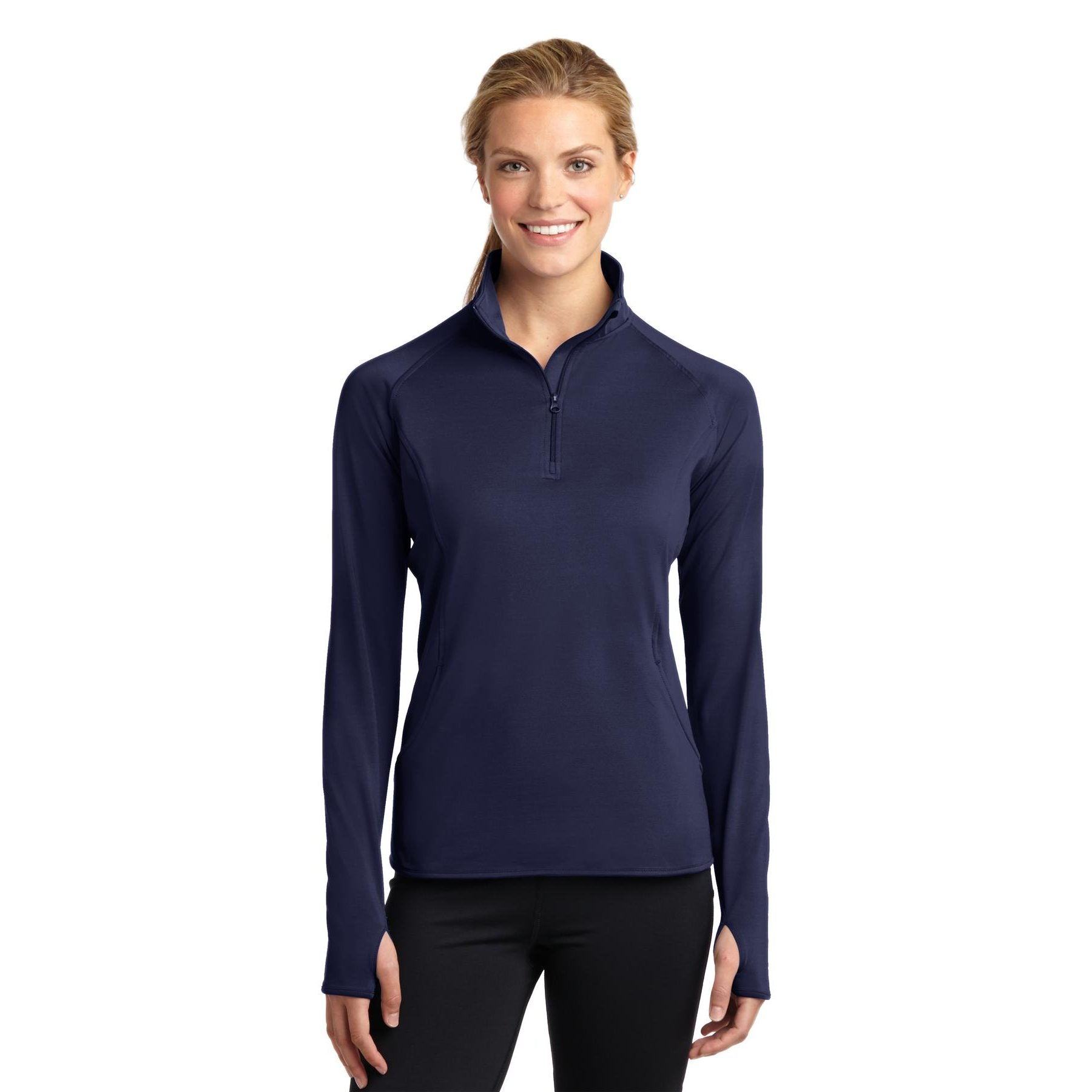 Sport-Tek-Sport-Tek® Women's Sport-Wick® Stretch 1/4-Zip Pullover. LST850-MedTech-12