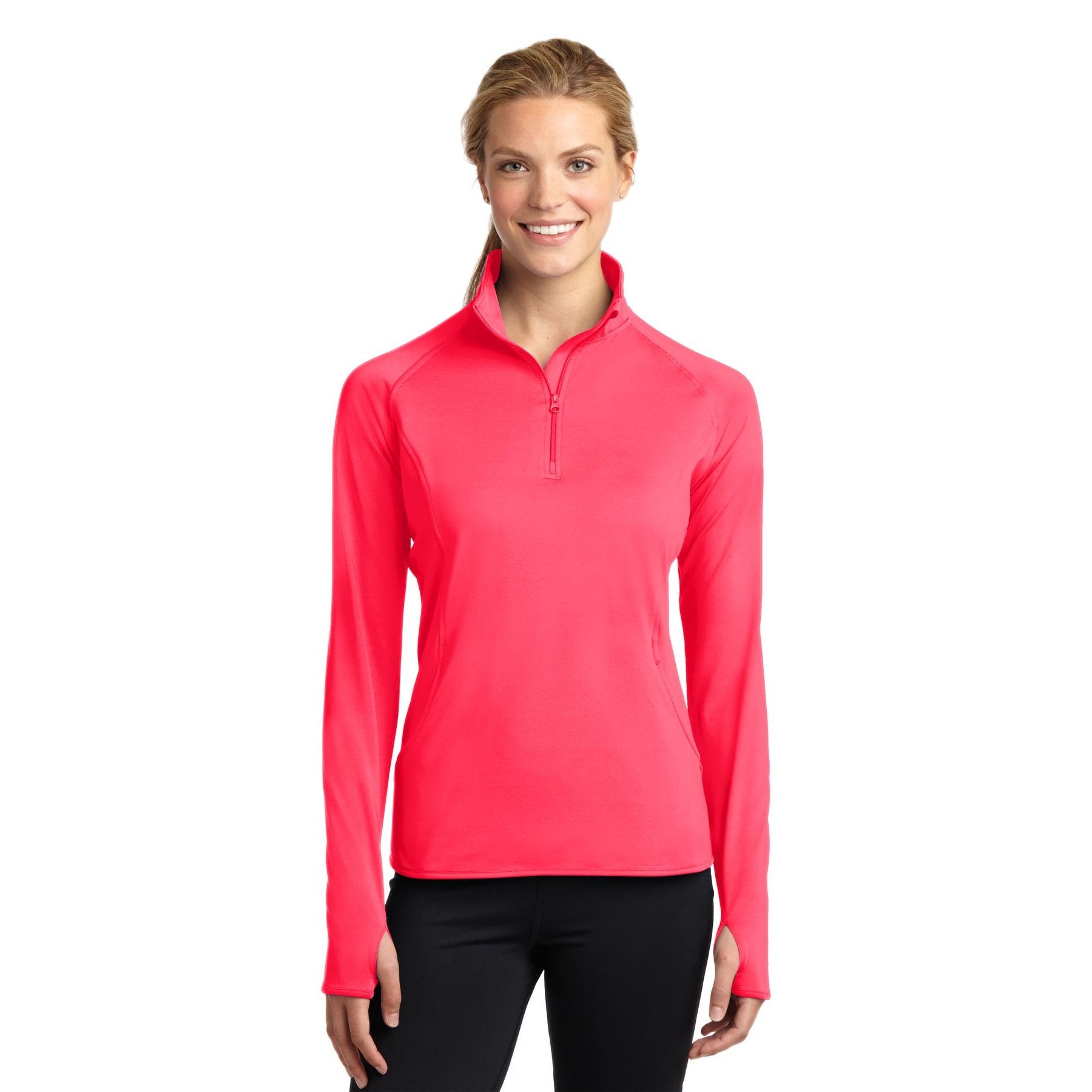 Sport-Tek-Sport-Tek® Women's Sport-Wick® Stretch 1/4-Zip Pullover. LST850-MedTech-7
