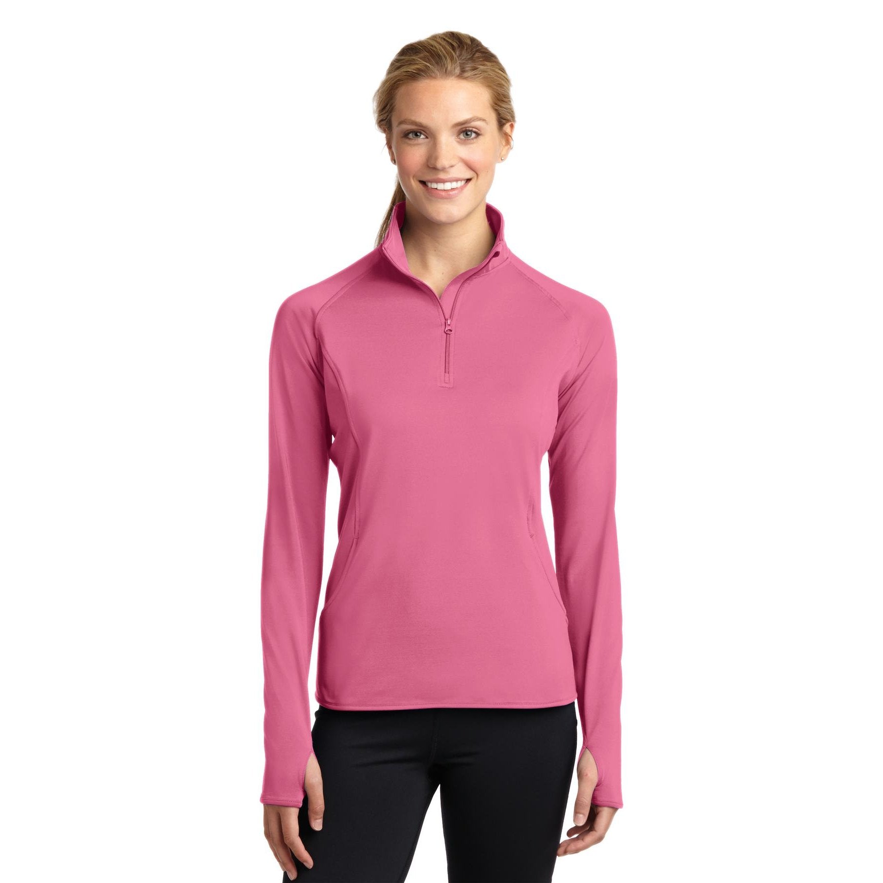 Sport-Tek-Sport-Tek® Women's Sport-Wick® Stretch 1/4-Zip Pullover. LST850-MedTech-5