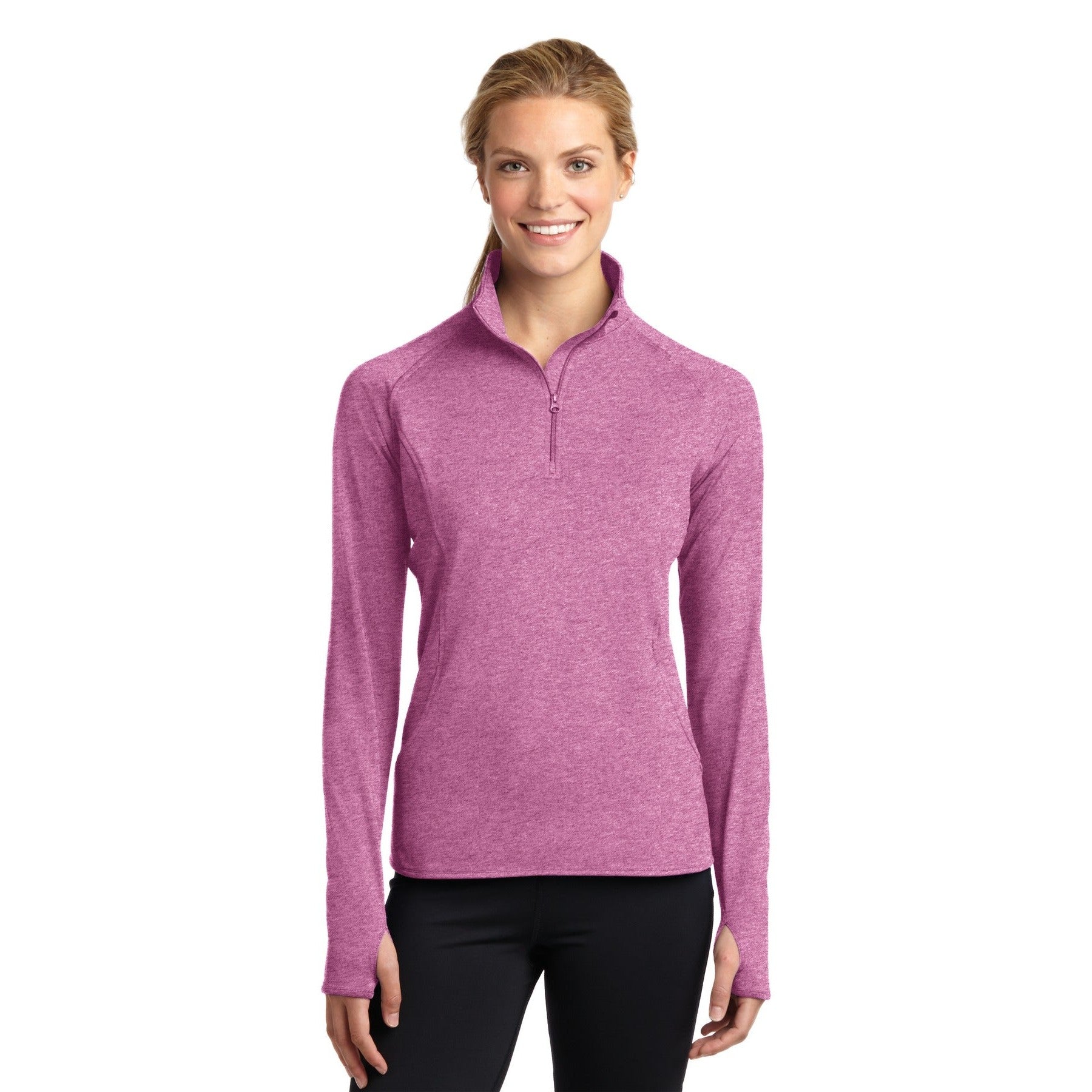 Sport-Tek-Sport-Tek® Women's Sport-Wick® Stretch 1/4-Zip Pullover. LST850-MedTech-11