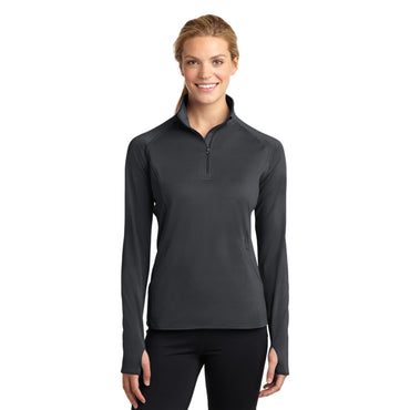 Sport-Tek-Sport-Tek® Women's Sport-Wick® Stretch 1/4-Zip Pullover. LST850-MedTech-2