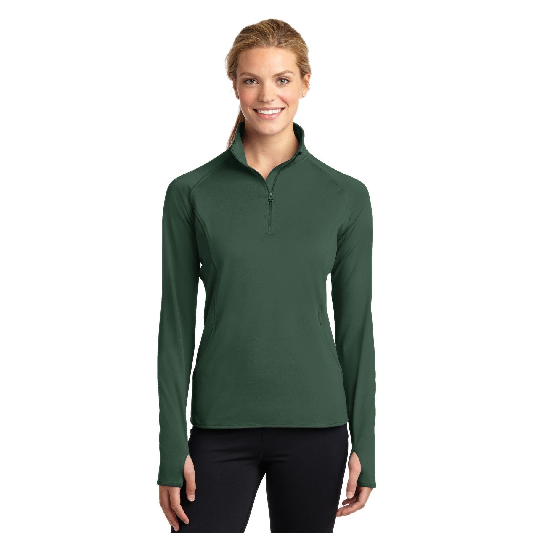 Sport-Tek-Sport-Tek® Women's Sport-Wick® Stretch 1/4-Zip Pullover. LST850-MedTech-6