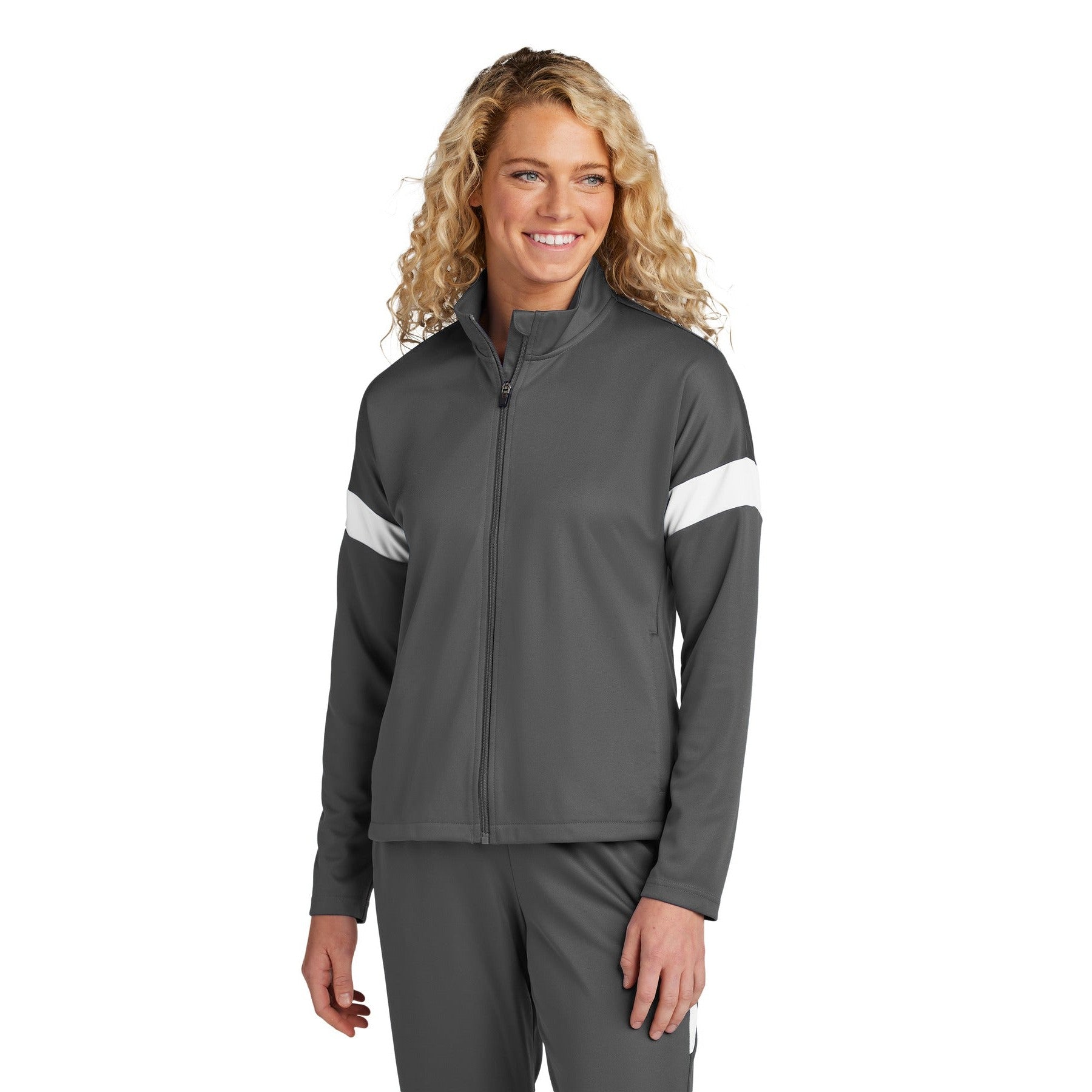 Sport-Tek-Sport-Tek® Women's Travel Full-Zip Jacket LST800-MedTech-4