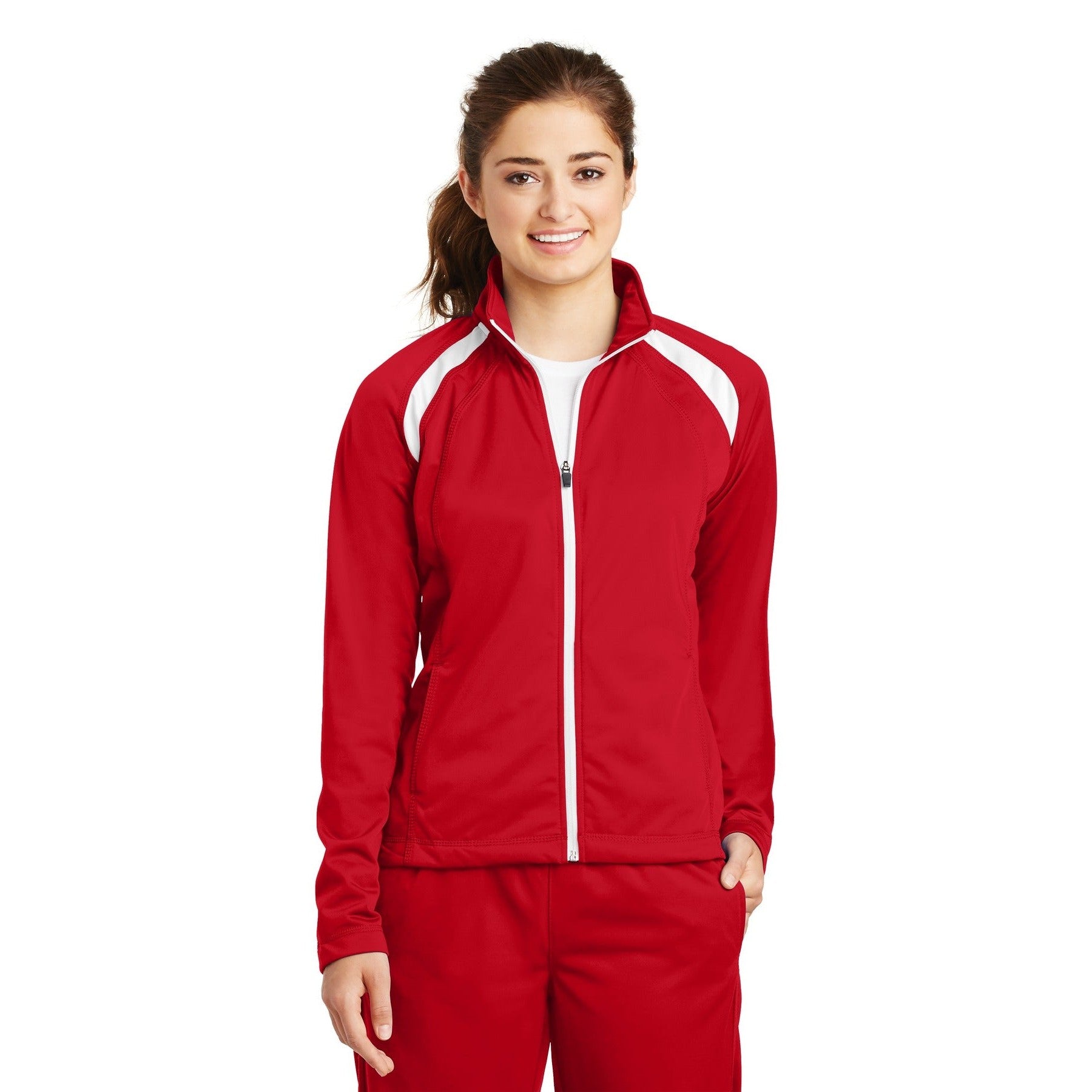 Sport-Tek-Sport-Tek® Women's Tricot Track Jacket. LST90-MedTech-3
