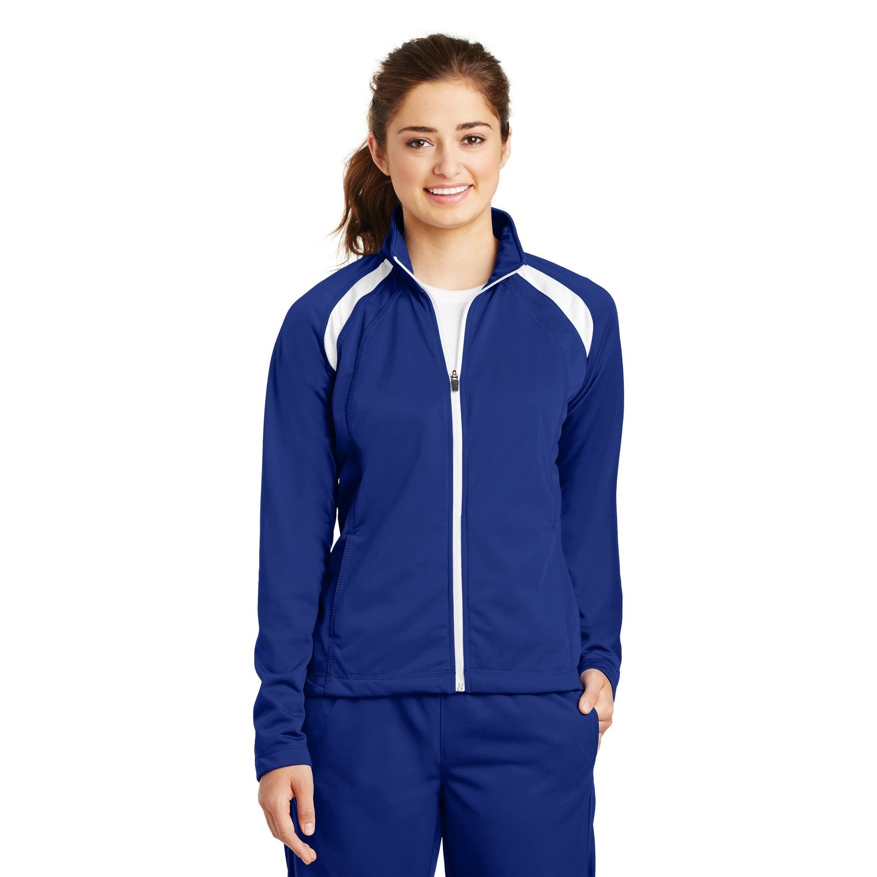 Sport-Tek-Sport-Tek® Women's Tricot Track Jacket. LST90-MedTech-4