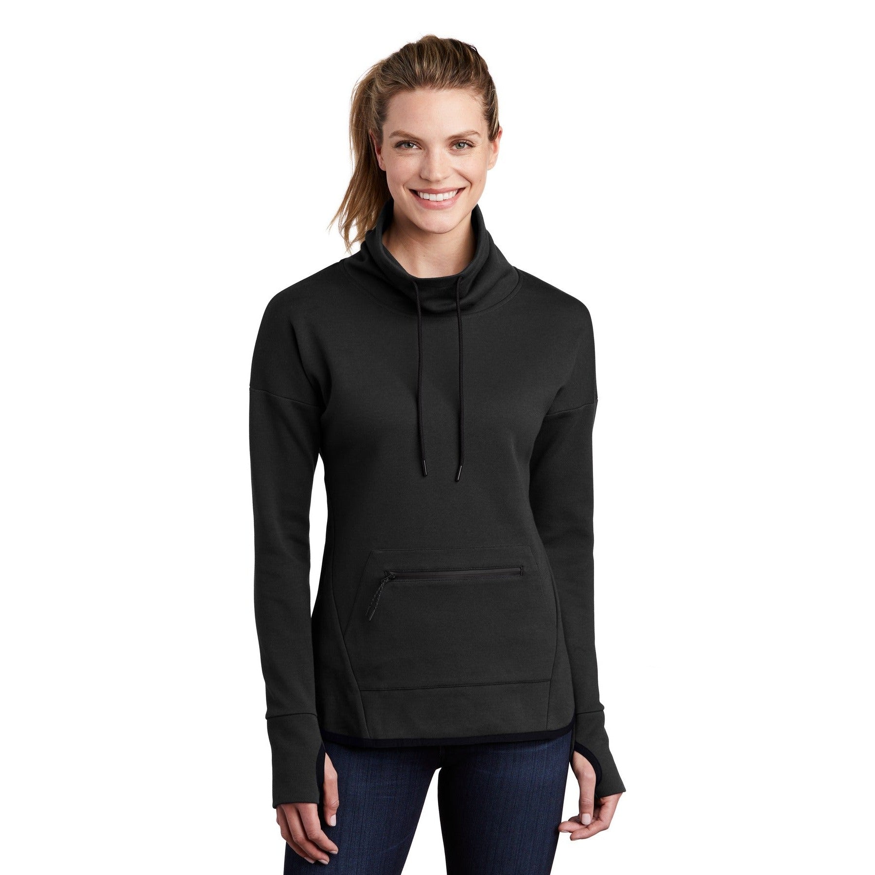 Sport-Tek-Sport-Tek® Women's Triumph Cowl Neck Pullover LST280-MedTech-2