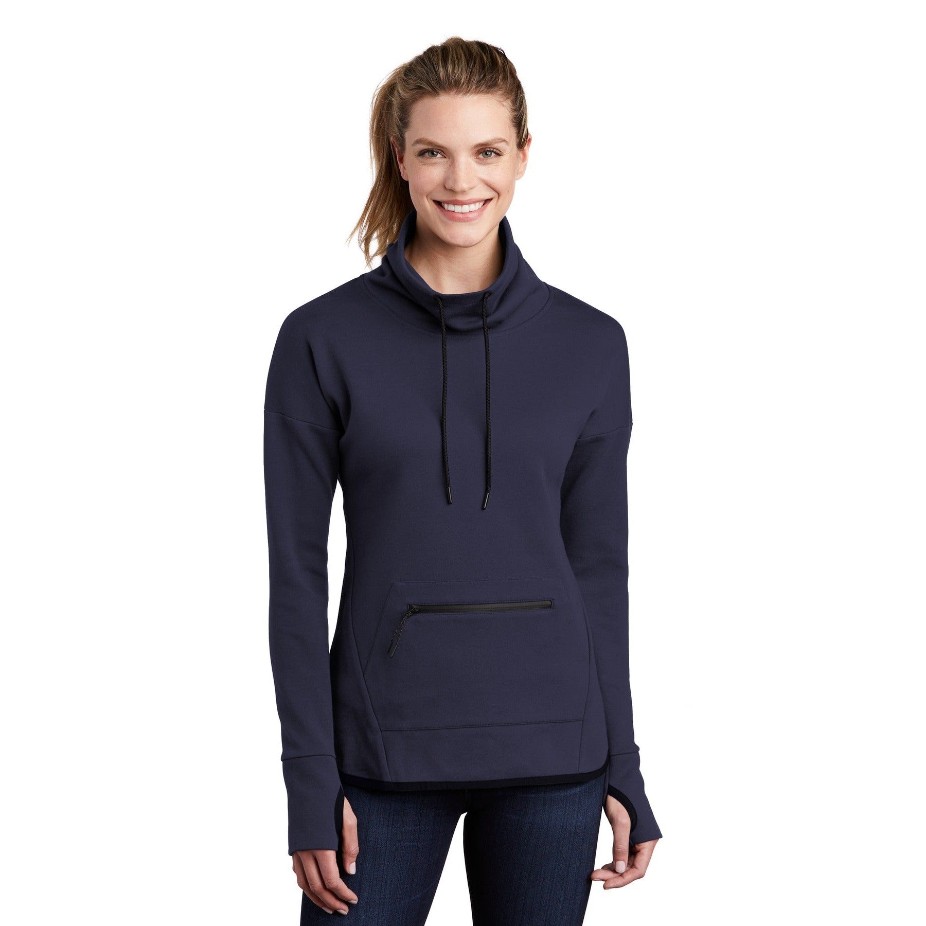 Sport-Tek-Sport-Tek® Women's Triumph Cowl Neck Pullover LST280-MedTech-5