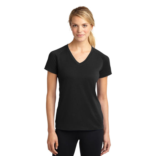 Sport-Tek-Sport-Tek® Women's Ultimate Performance V-Neck. LST700-MedTech-1