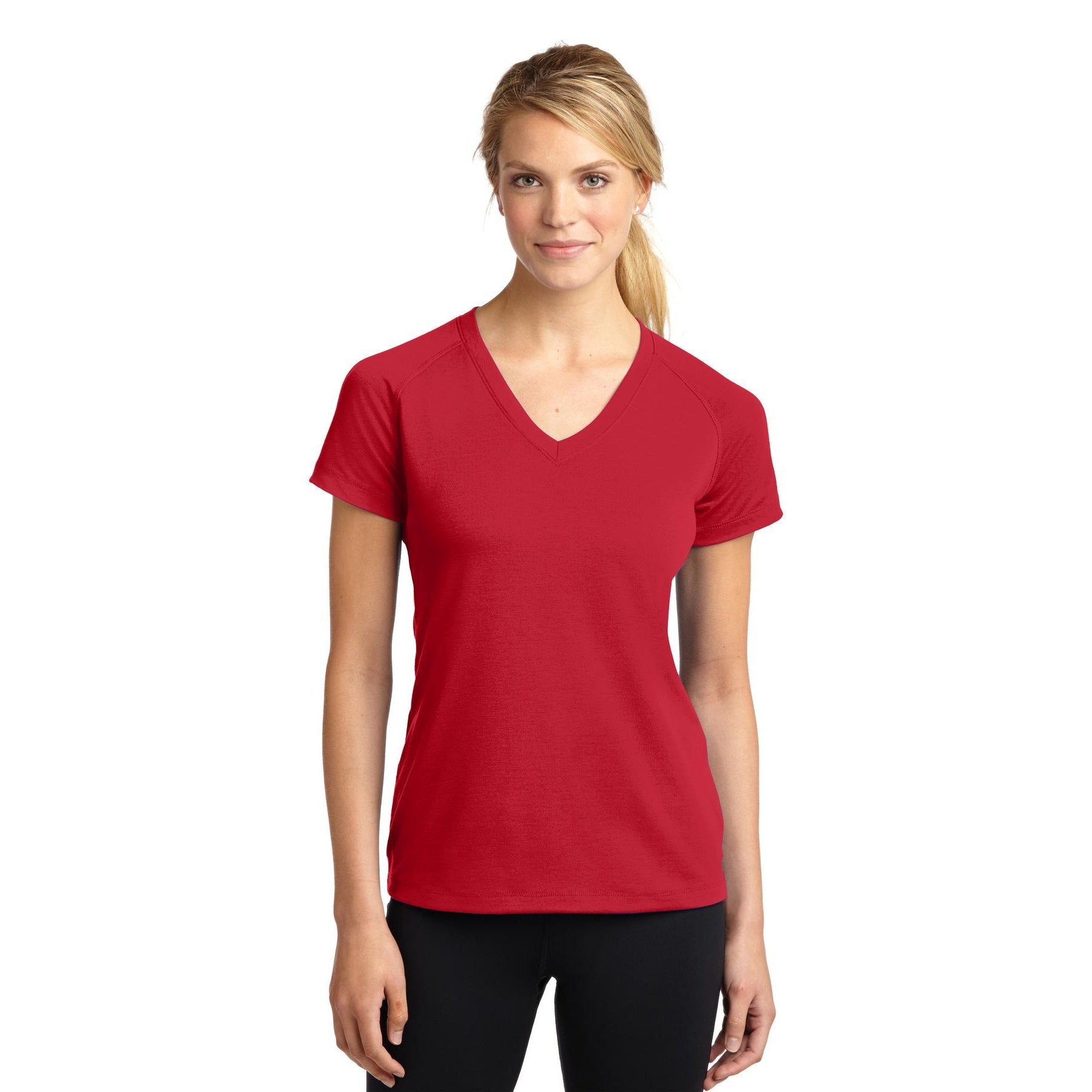 Sport-Tek-Sport-Tek® Women's Ultimate Performance V-Neck. LST700-MedTech-5