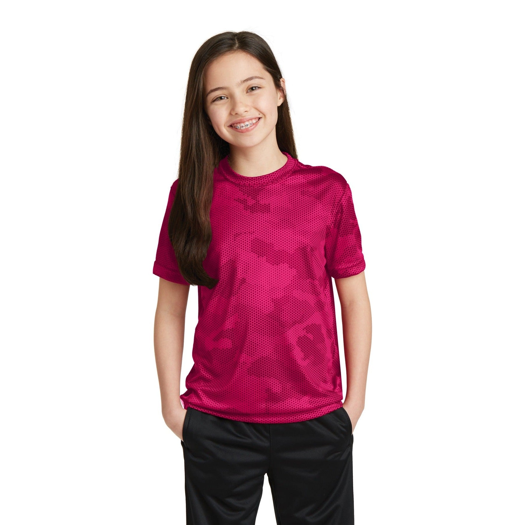 Sport-Tek-Sport-Tek® Youth CamoHex Tee. YST370-MedTech-8