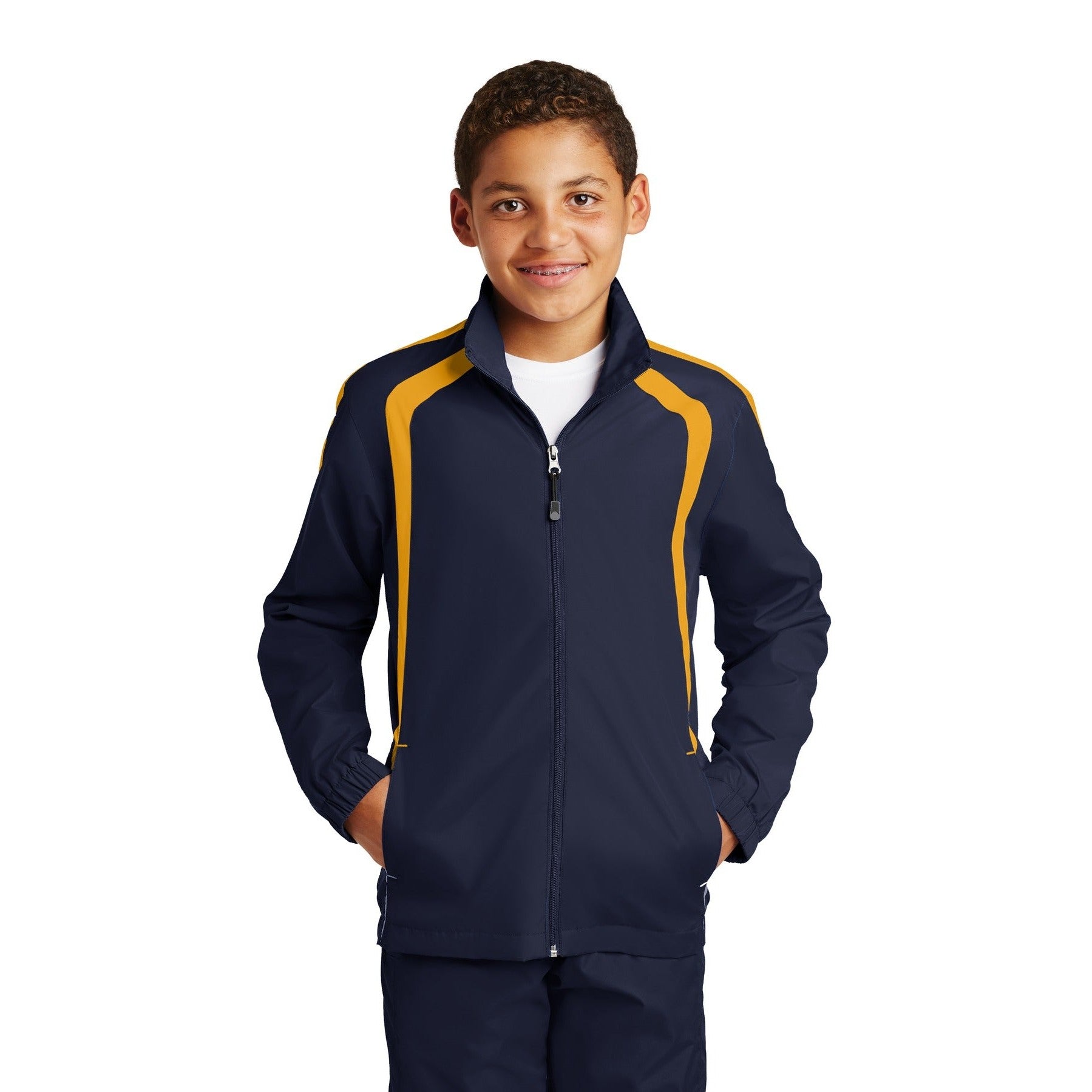 Sport-Tek-Sport-Tek® Youth Colorblock Raglan Jacket. YST60-MedTech-3