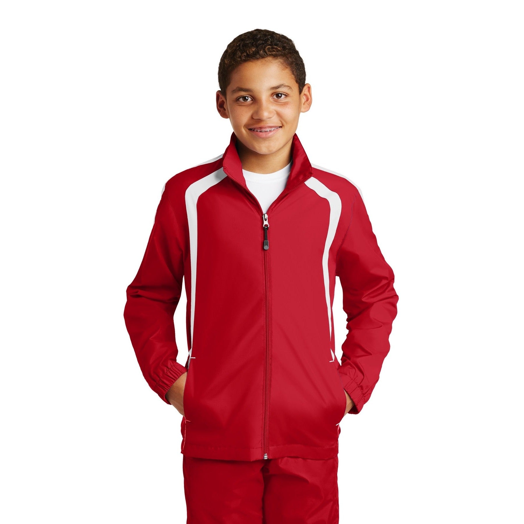 Sport-Tek-Sport-Tek® Youth Colorblock Raglan Jacket. YST60-MedTech-5