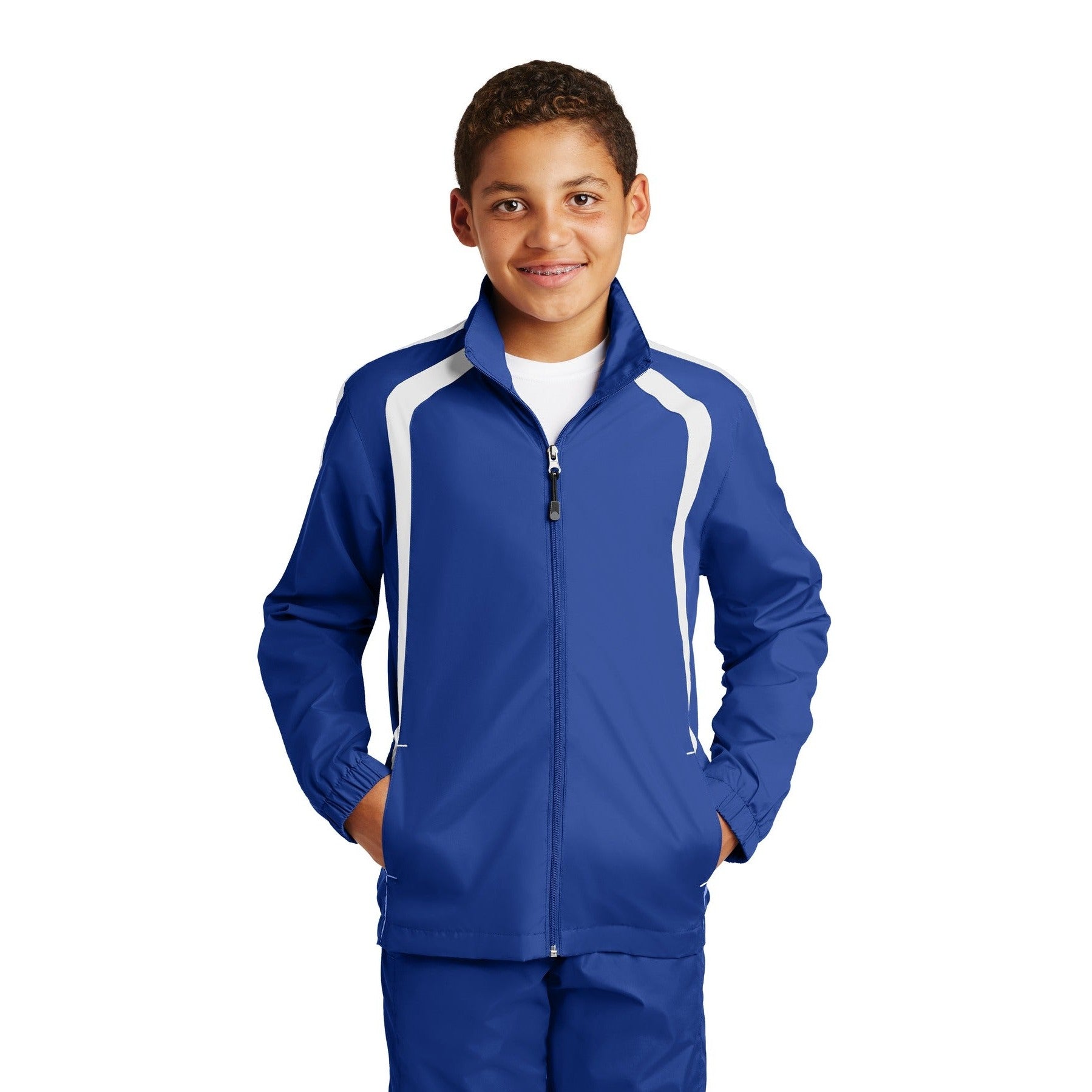 Sport-Tek-Sport-Tek® Youth Colorblock Raglan Jacket. YST60-MedTech-6