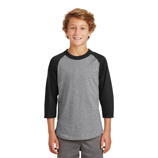 Sport-Tek-Sport-Tek® Youth Colorblock Raglan Jersey. YT200-MedTech-1