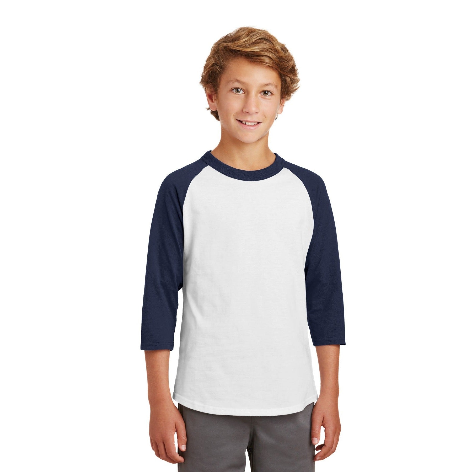 Sport-Tek-Sport-Tek® Youth Colorblock Raglan Jersey. YT200-MedTech-12
