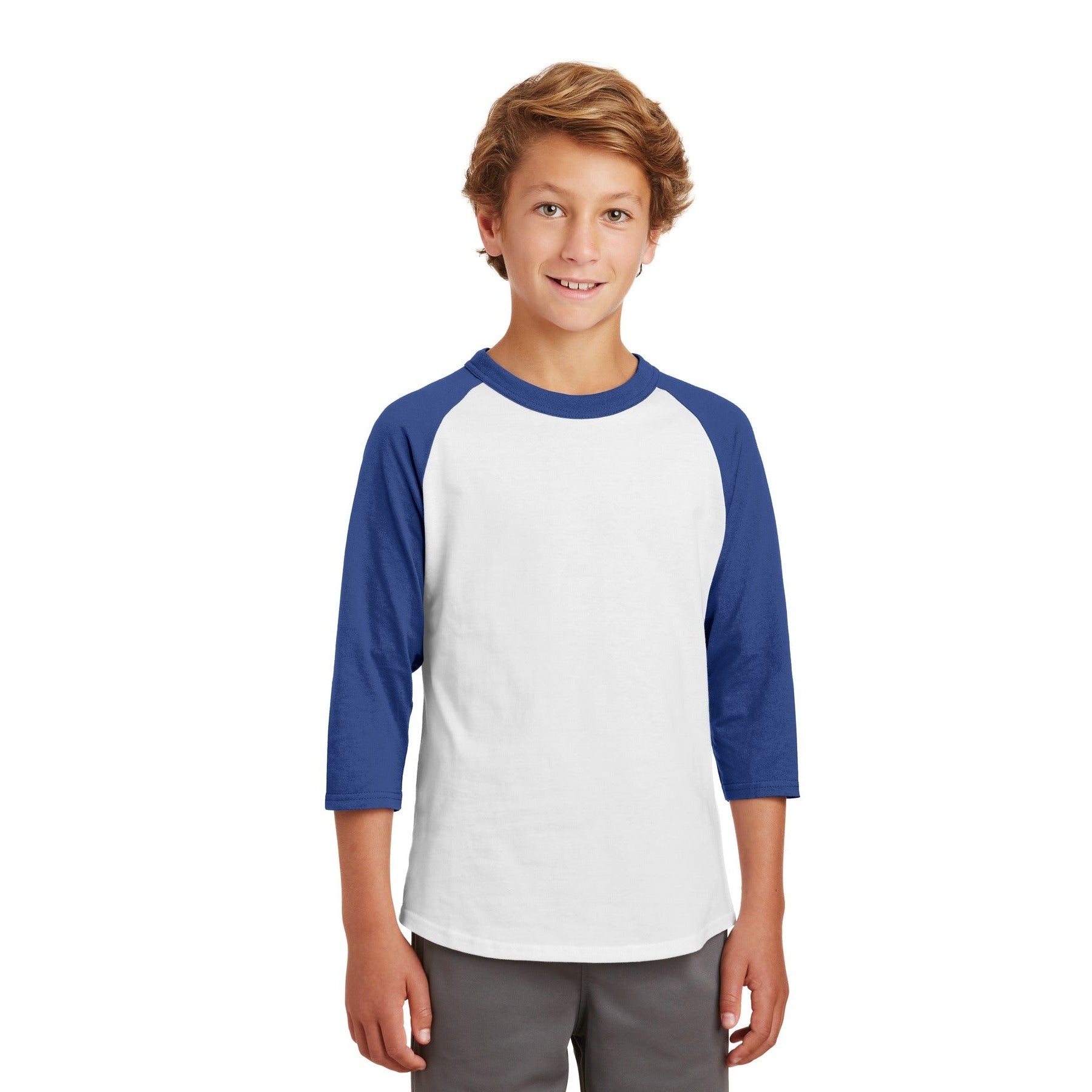 Sport-Tek-Sport-Tek® Youth Colorblock Raglan Jersey. YT200-MedTech-15
