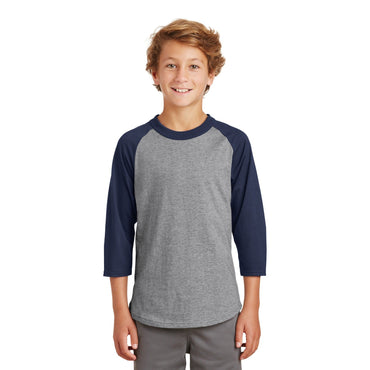 Sport-Tek-Sport-Tek® Youth Colorblock Raglan Jersey. YT200-MedTech-2