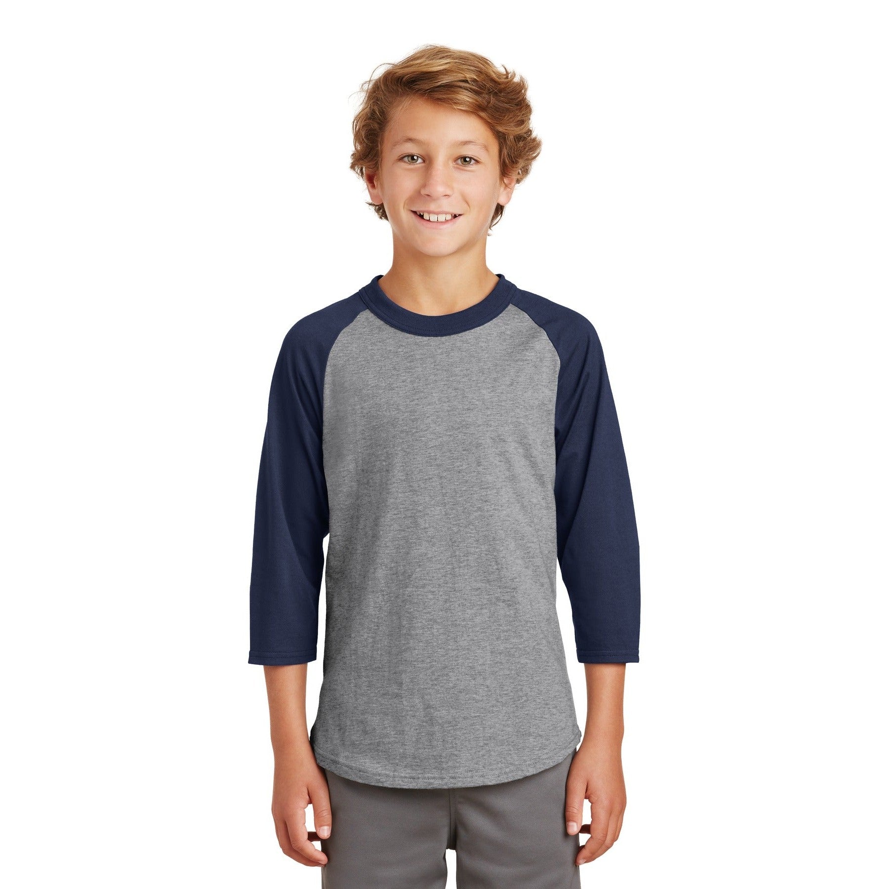 Sport-Tek-Sport-Tek® Youth Colorblock Raglan Jersey. YT200-MedTech-2